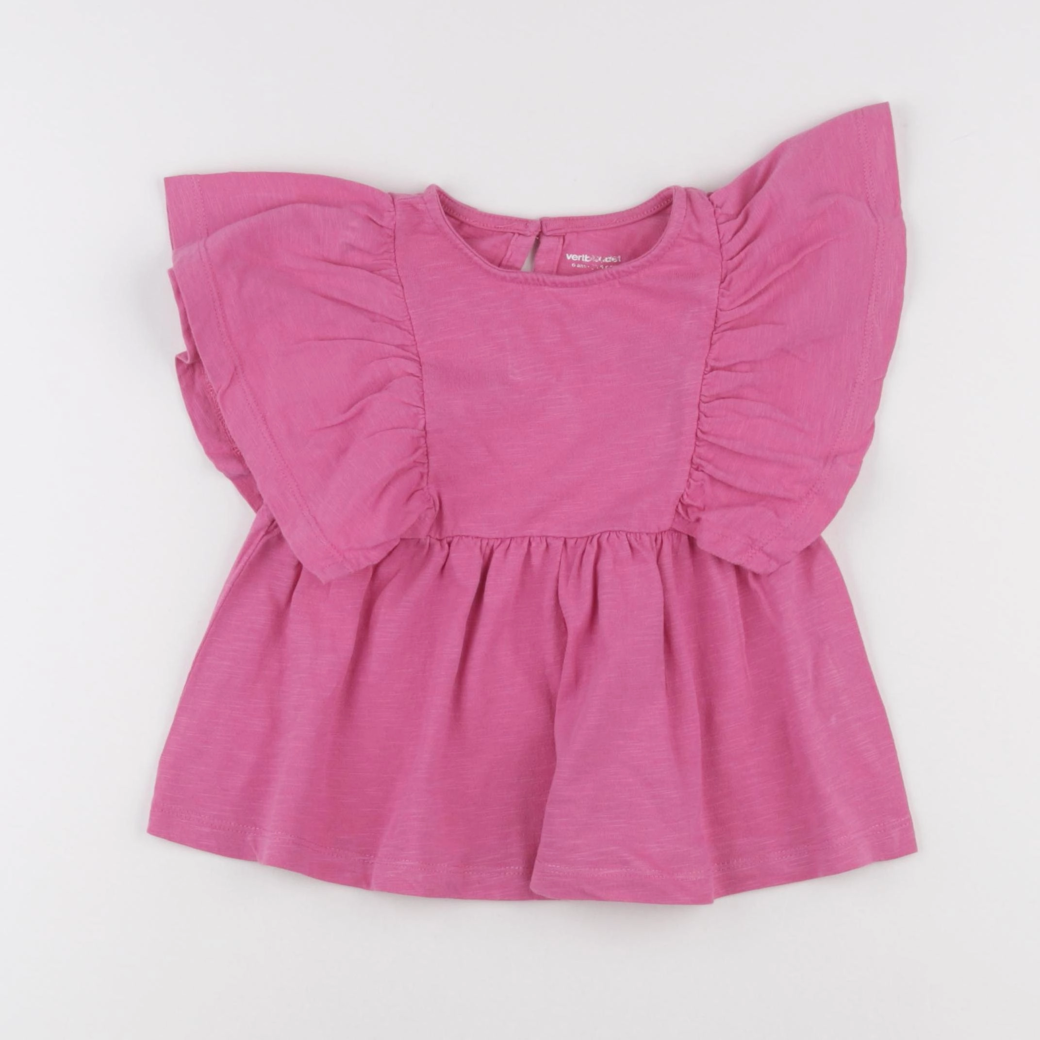 Vertbaudet - tee-shirt rose - 6 ans