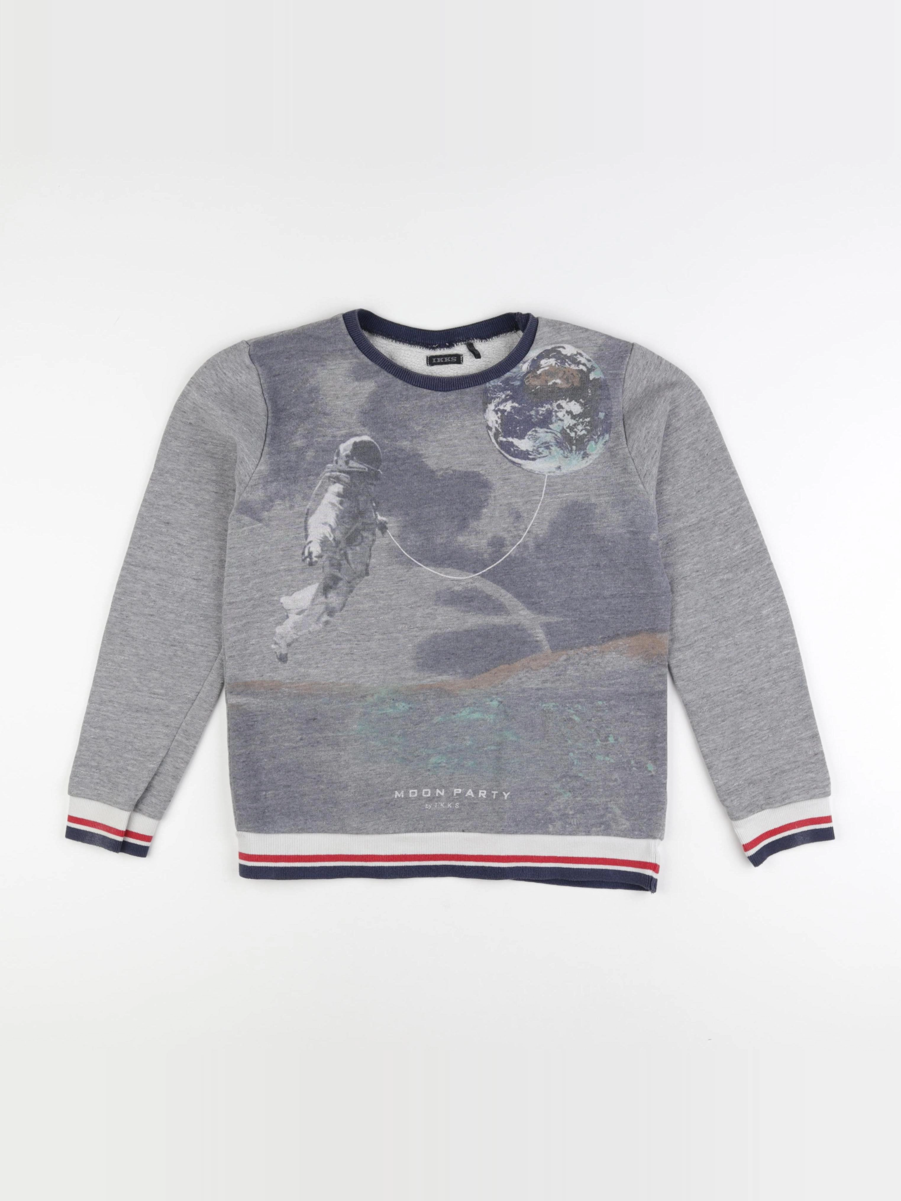 IKKS - sweat gris - 10 ans