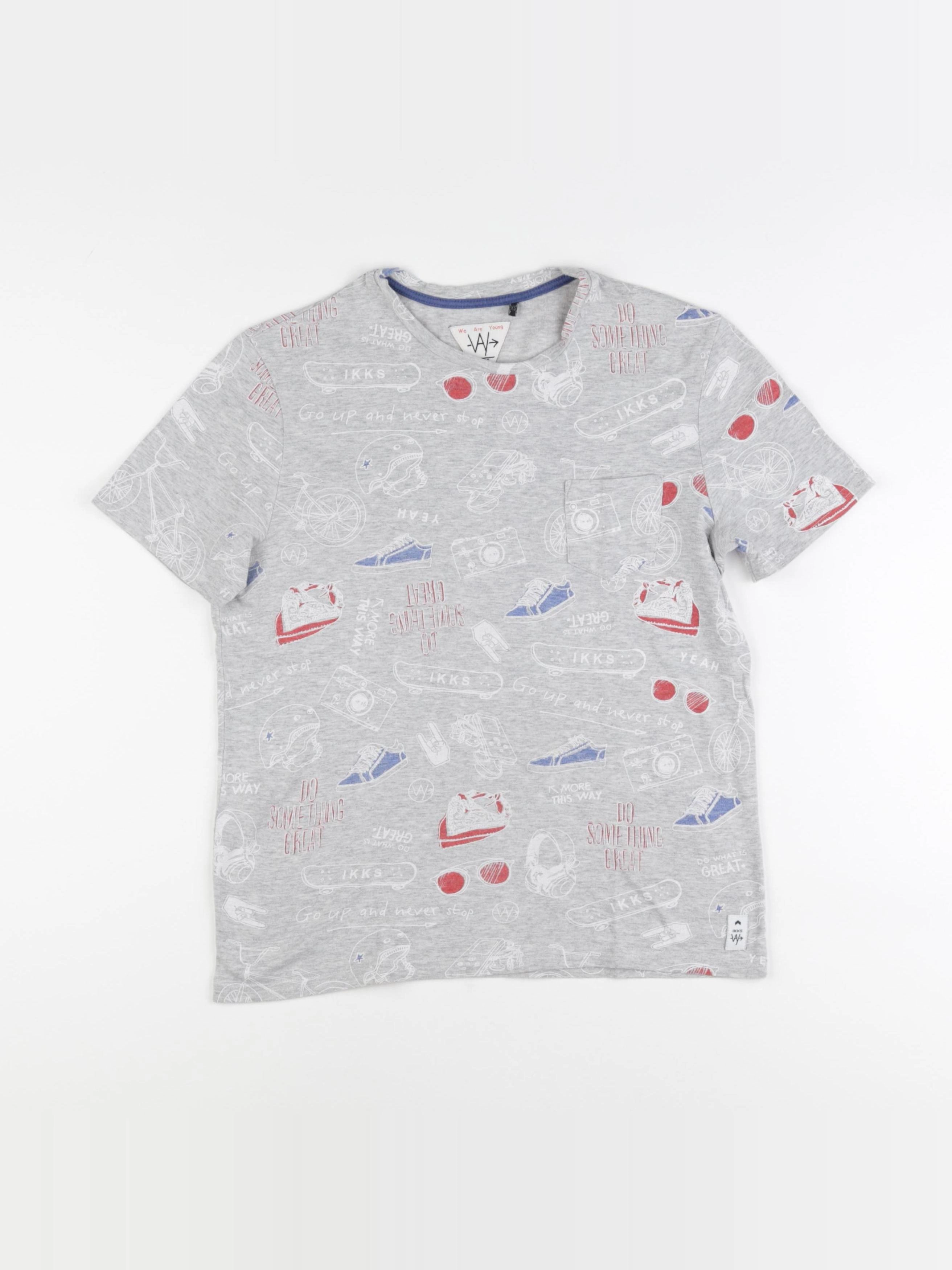 IKKS - tee-shirt gris - 12 ans