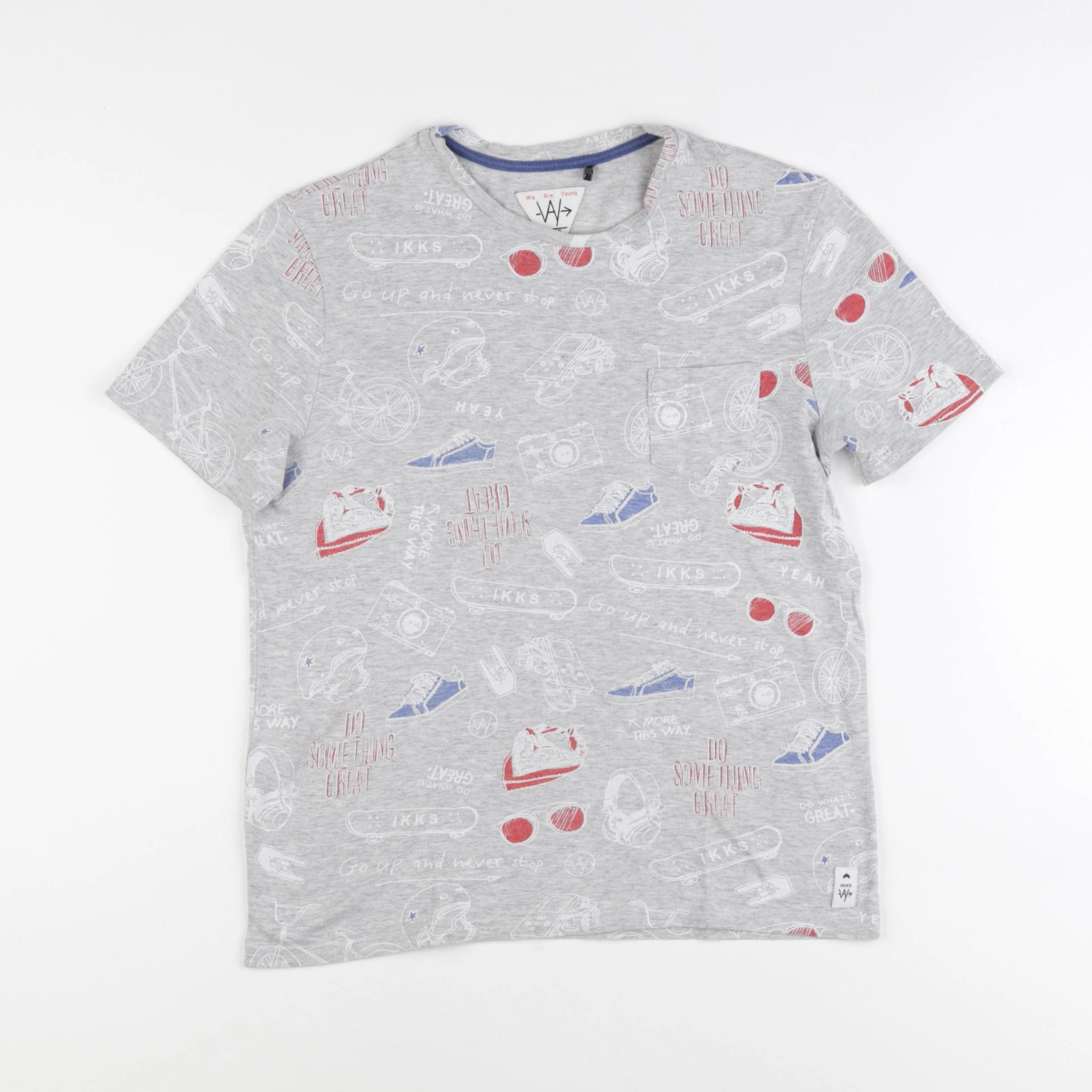 IKKS - tee-shirt gris - 12 ans