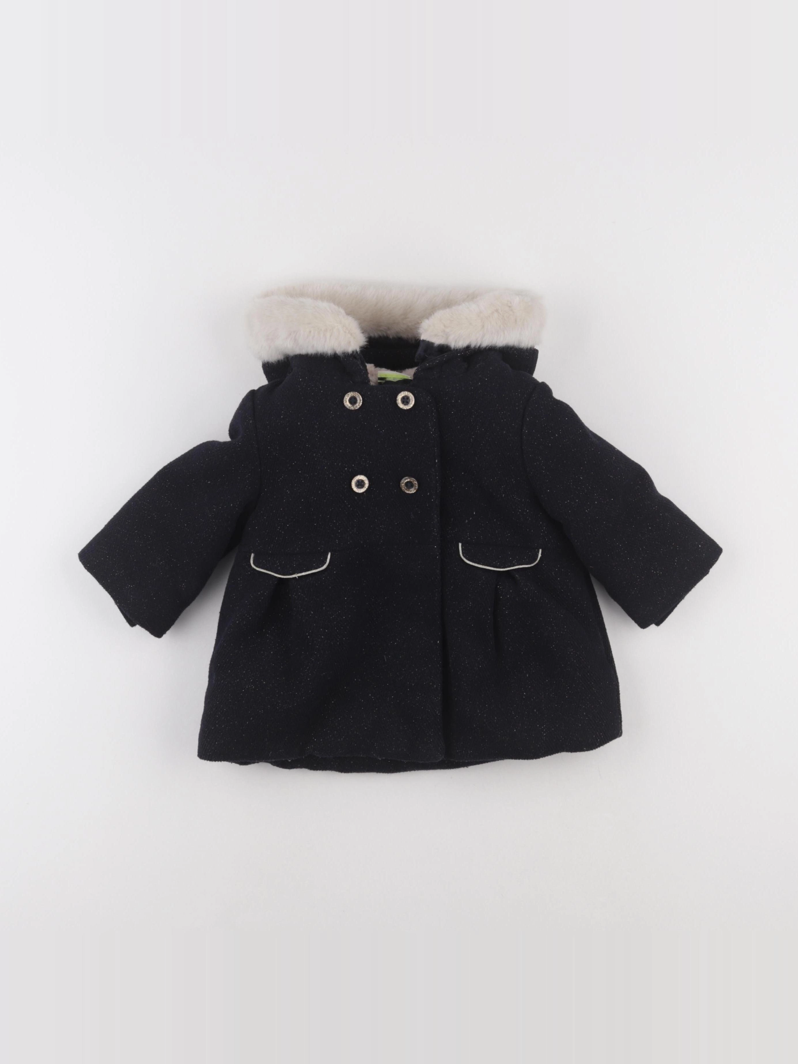 Tape à l'oeil - manteau bleu, argent - 9 mois