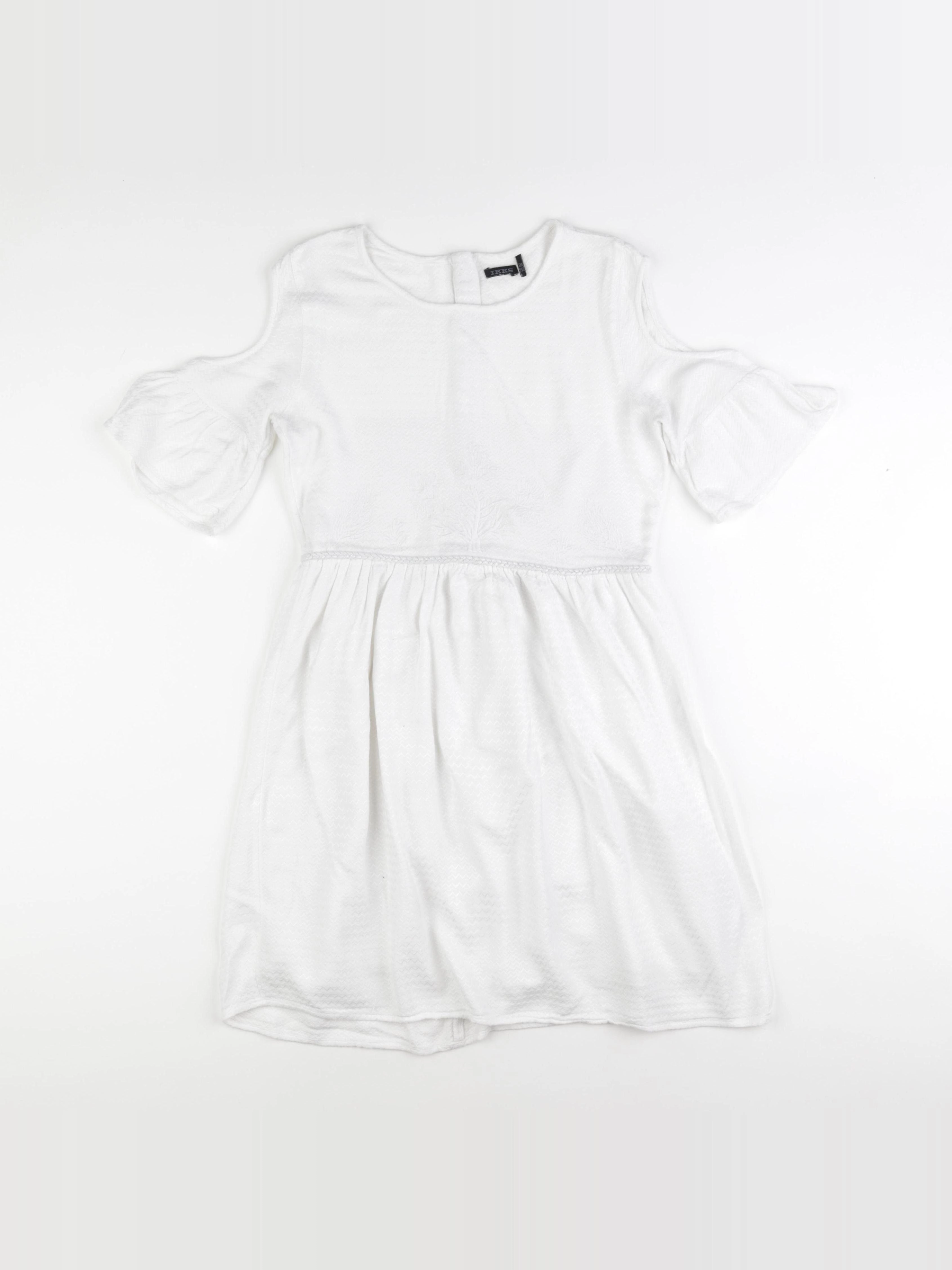 IKKS - robe blanc - 12 ans