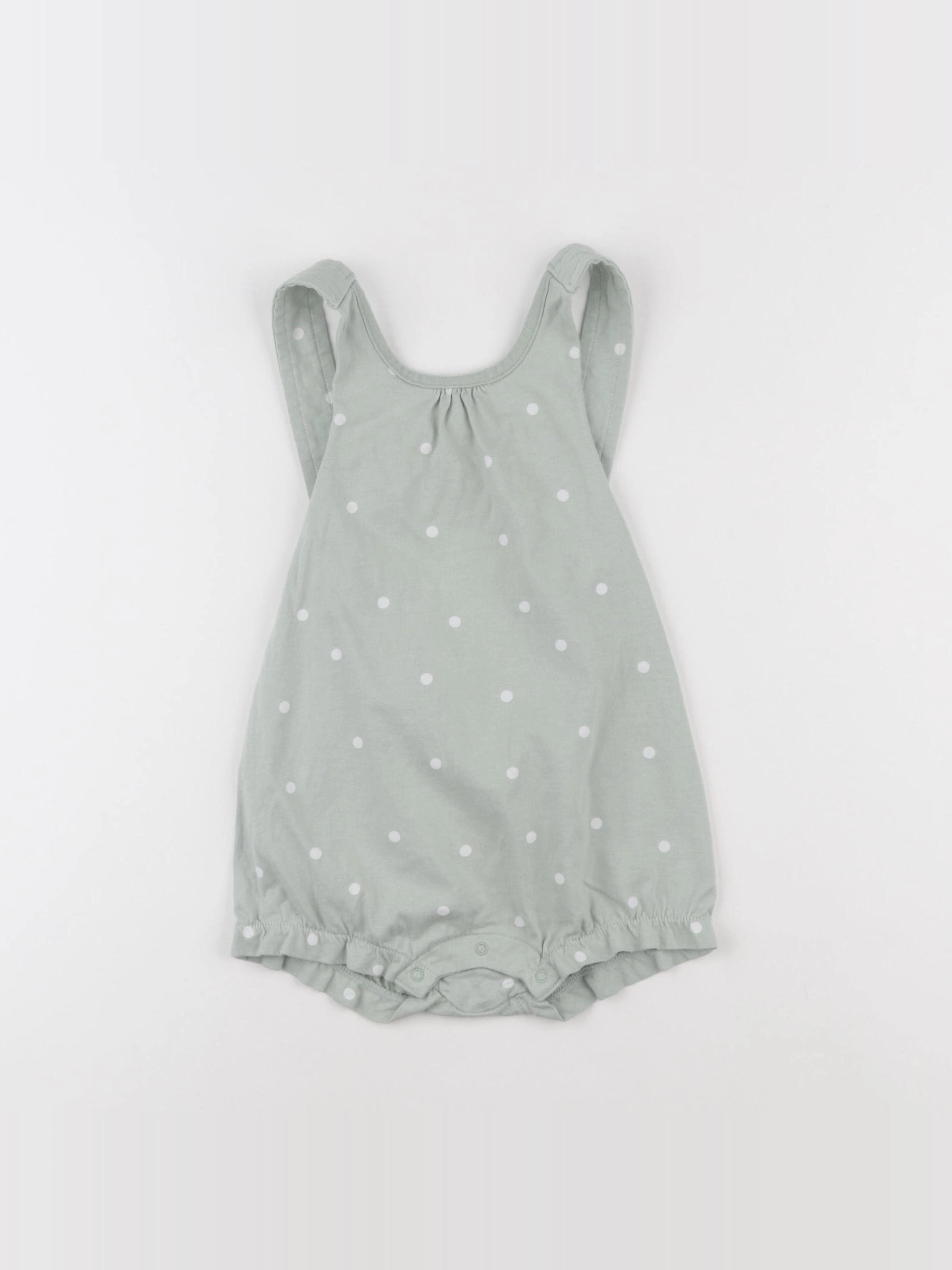 H&M - combinaison vert - 18/24 mois