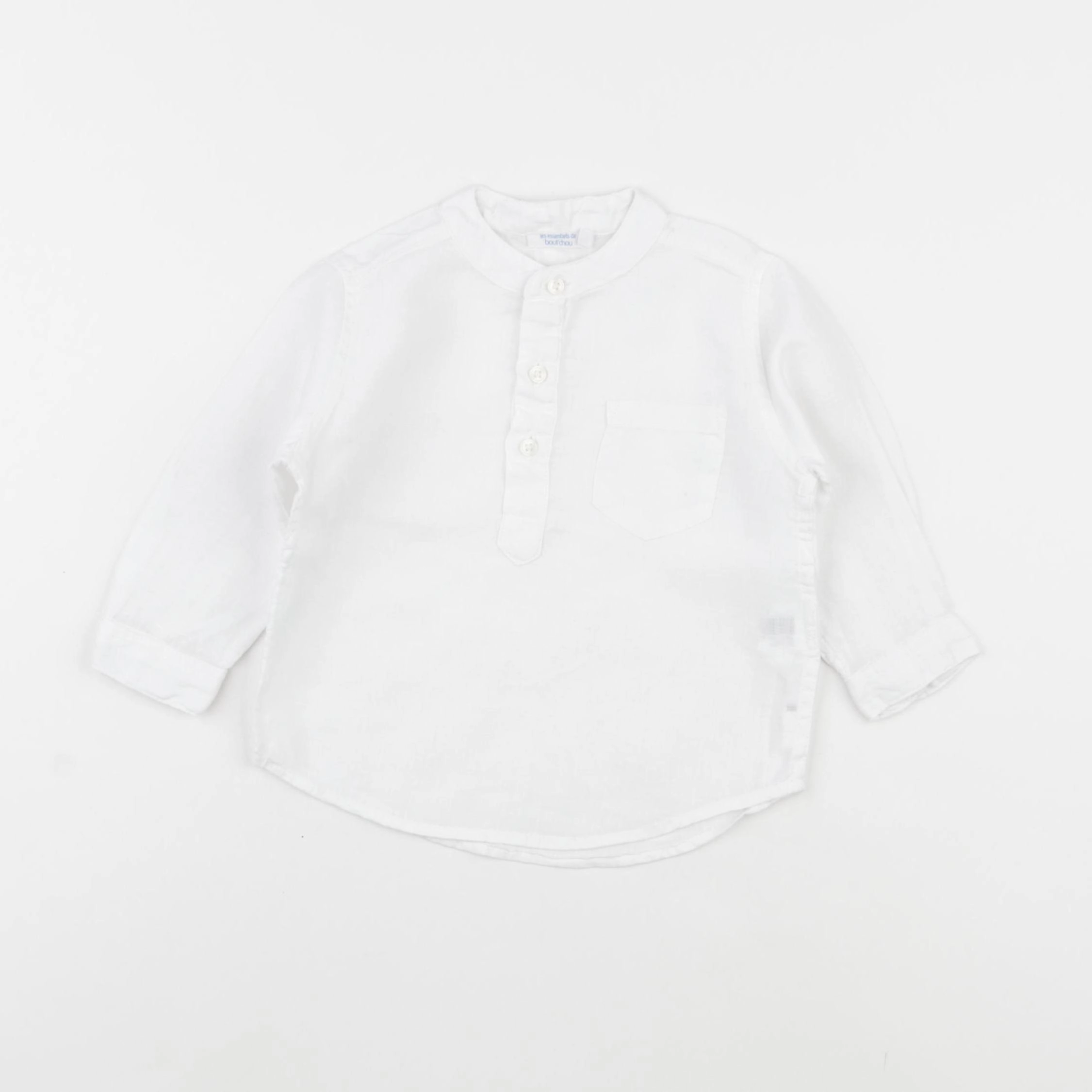 Boutchou - chemise blanc - 9 mois