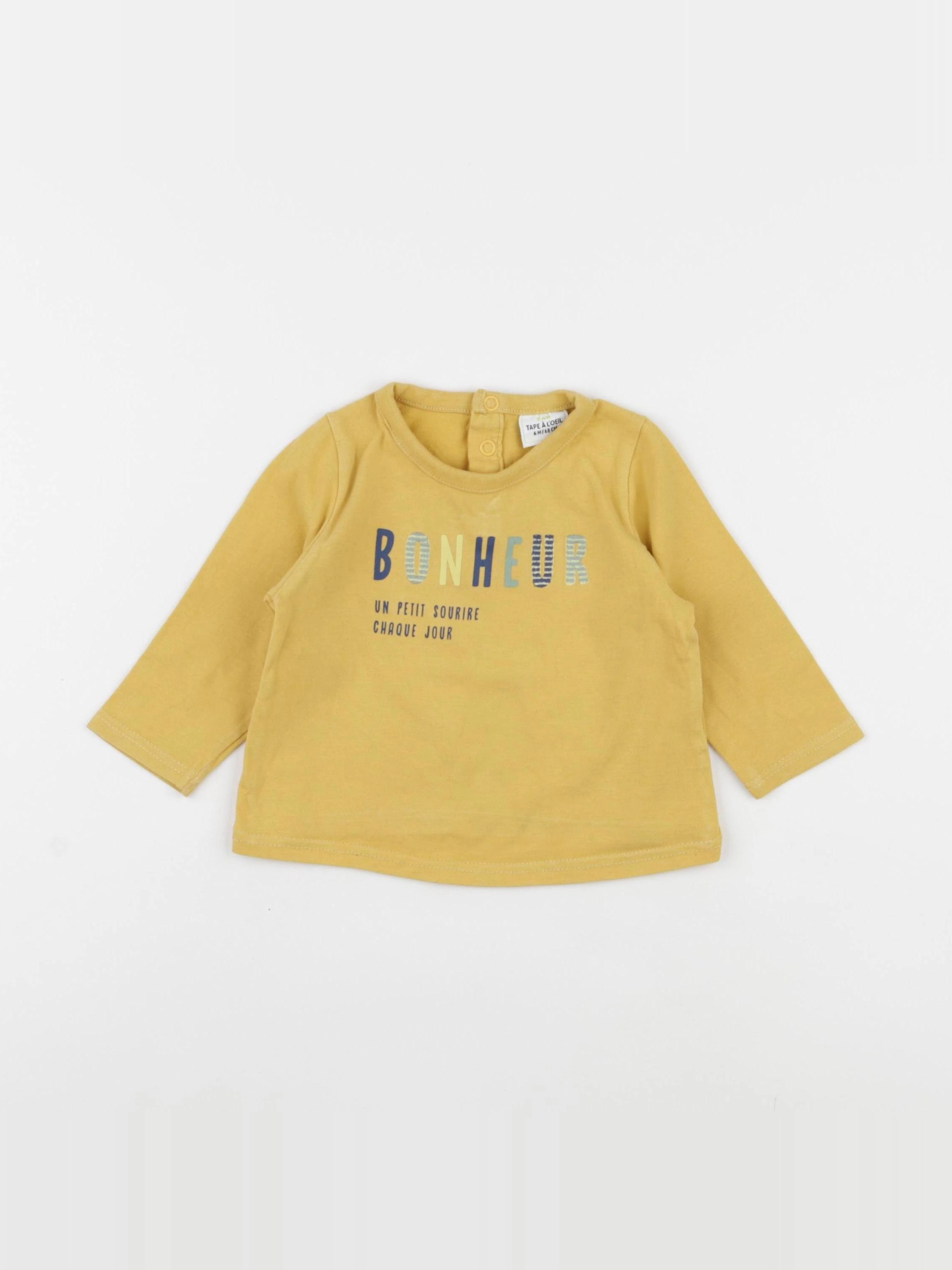 Tape à l'oeil - tee-shirt jaune - 6 mois