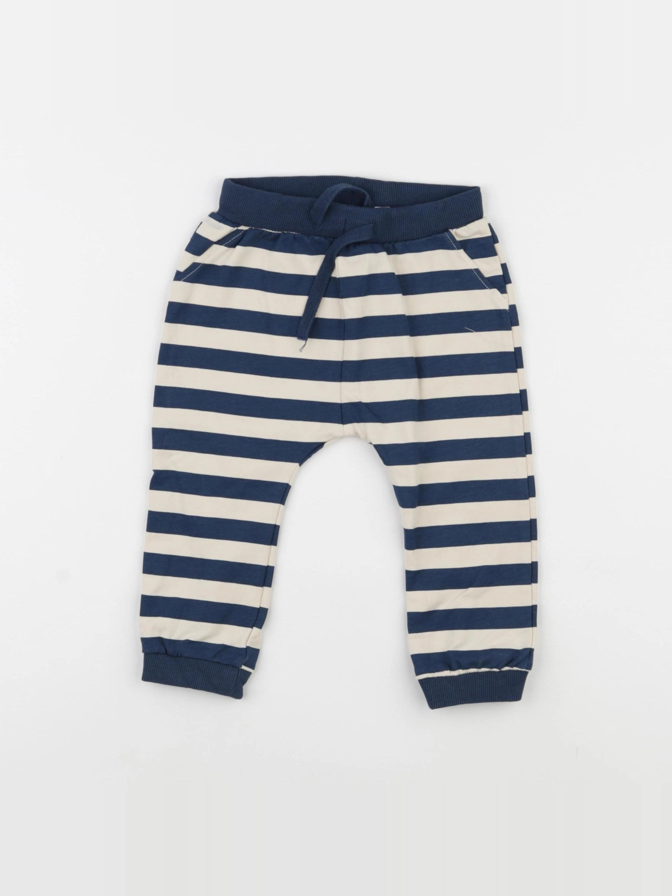 Name it - sarouel bleu, beige - 9/12 mois