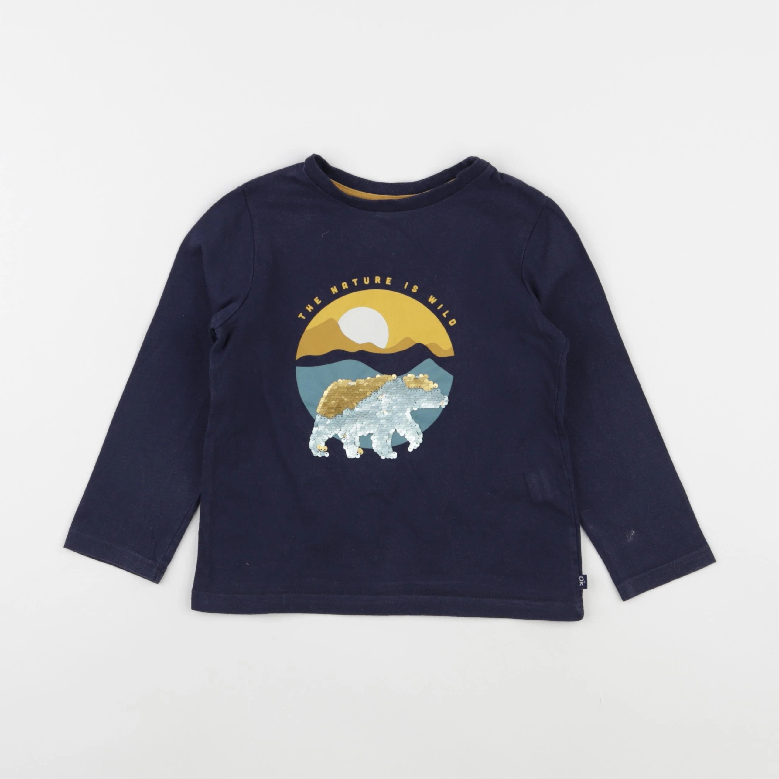 Okaidi - tee-shirt bleu - 3 ans