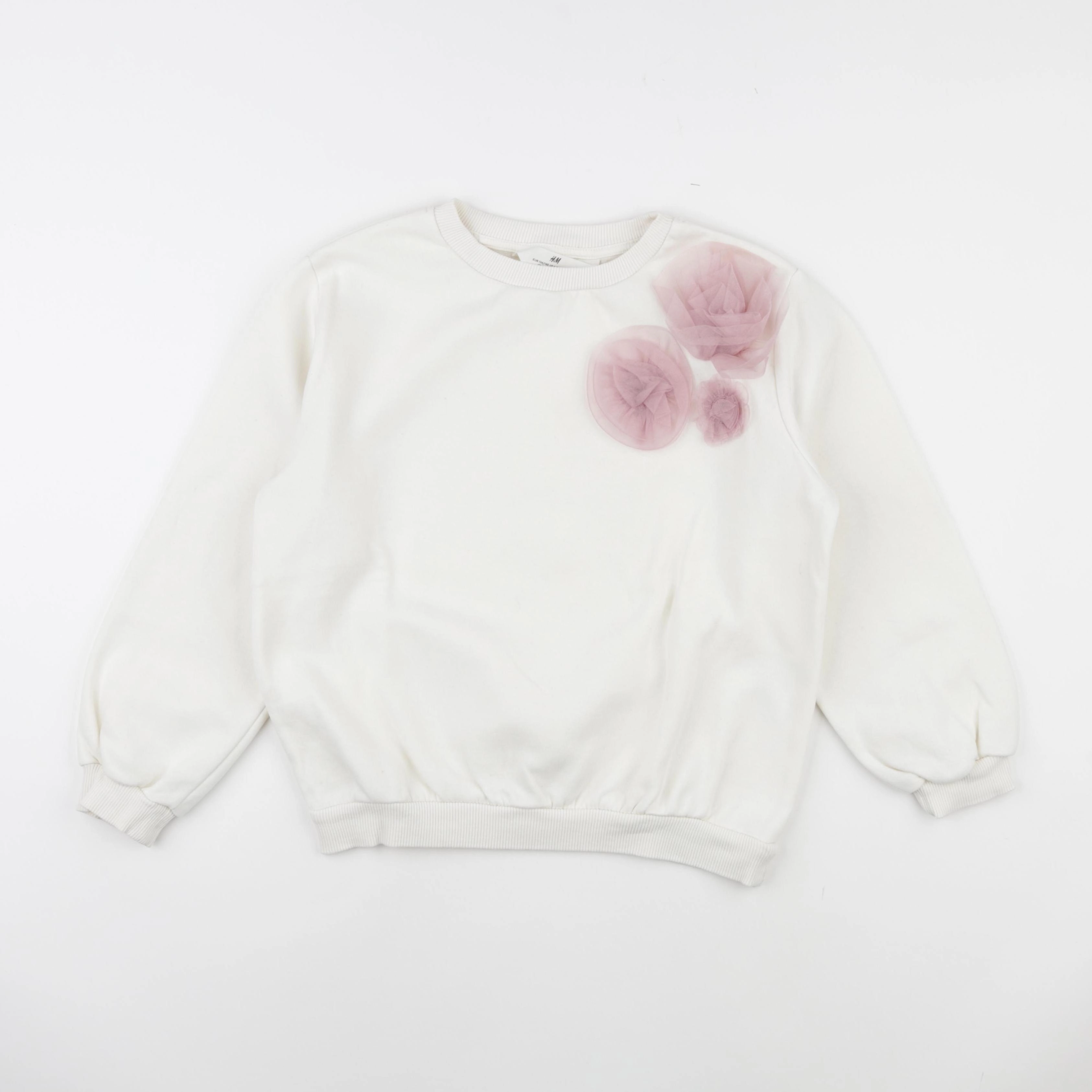 H&M - sweat beige - 8/10 ans