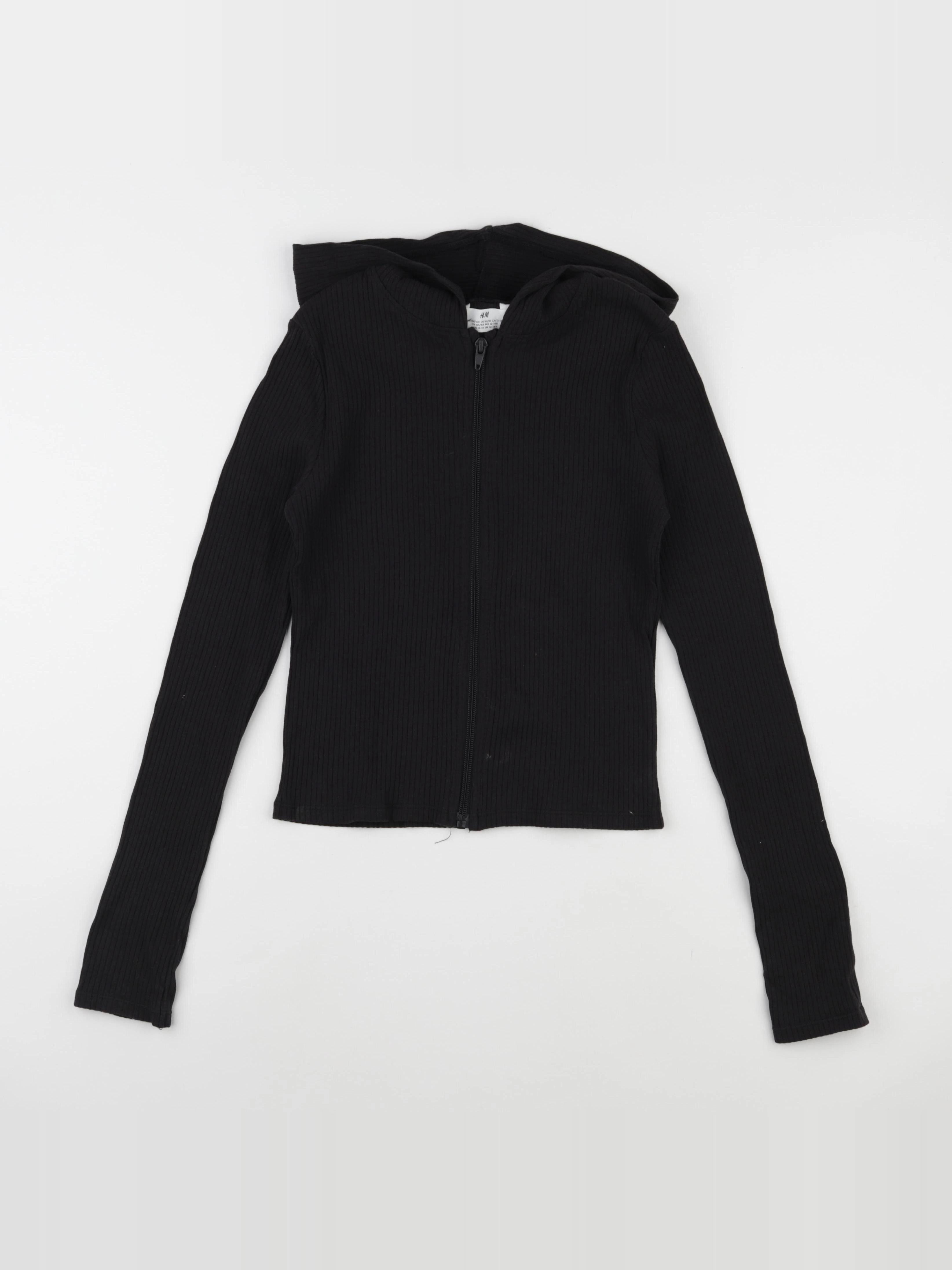 H&M - sweat noir - 12/14 ans