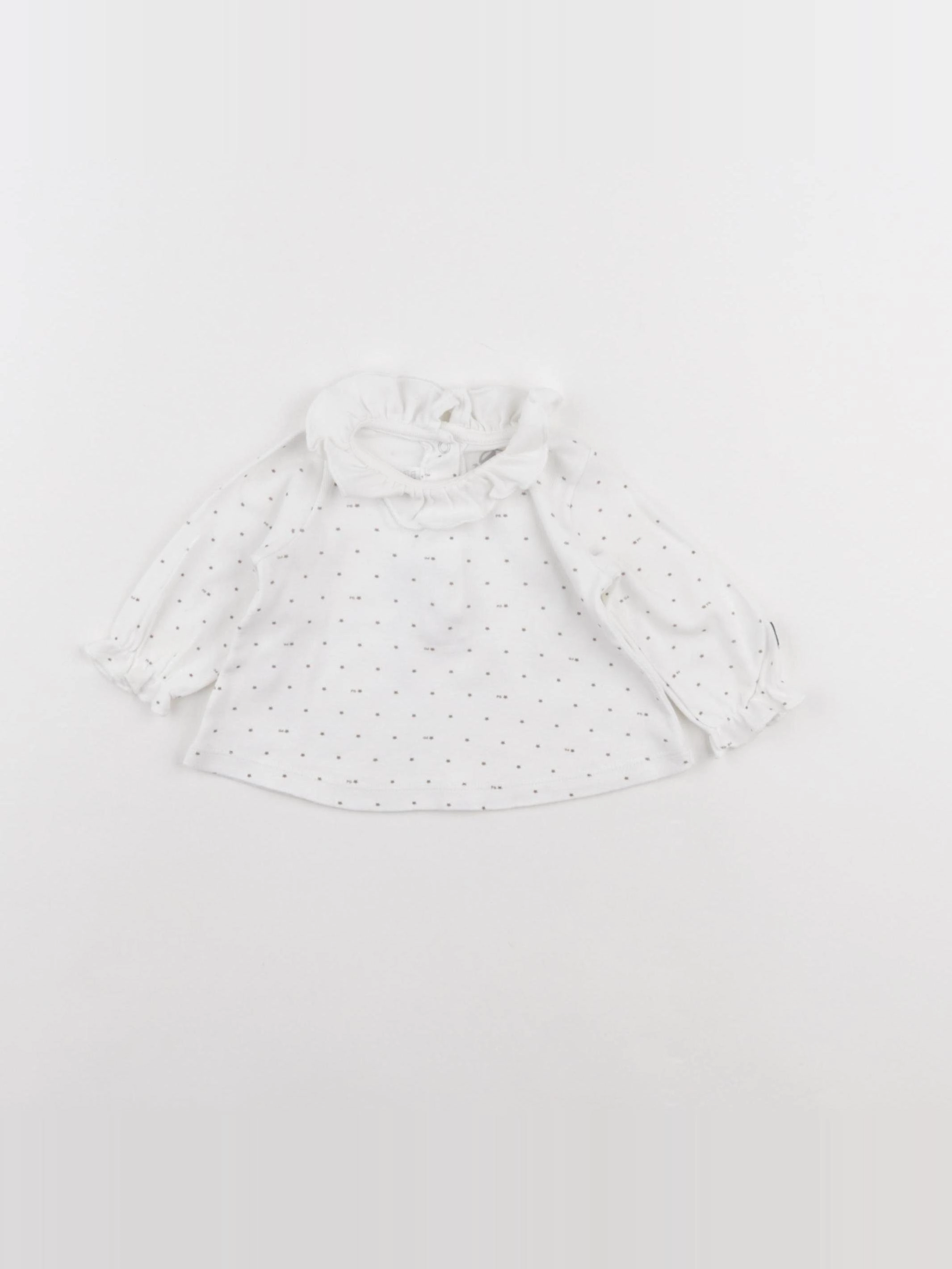 Petit Bateau - tee-shirt blanc - 1 mois