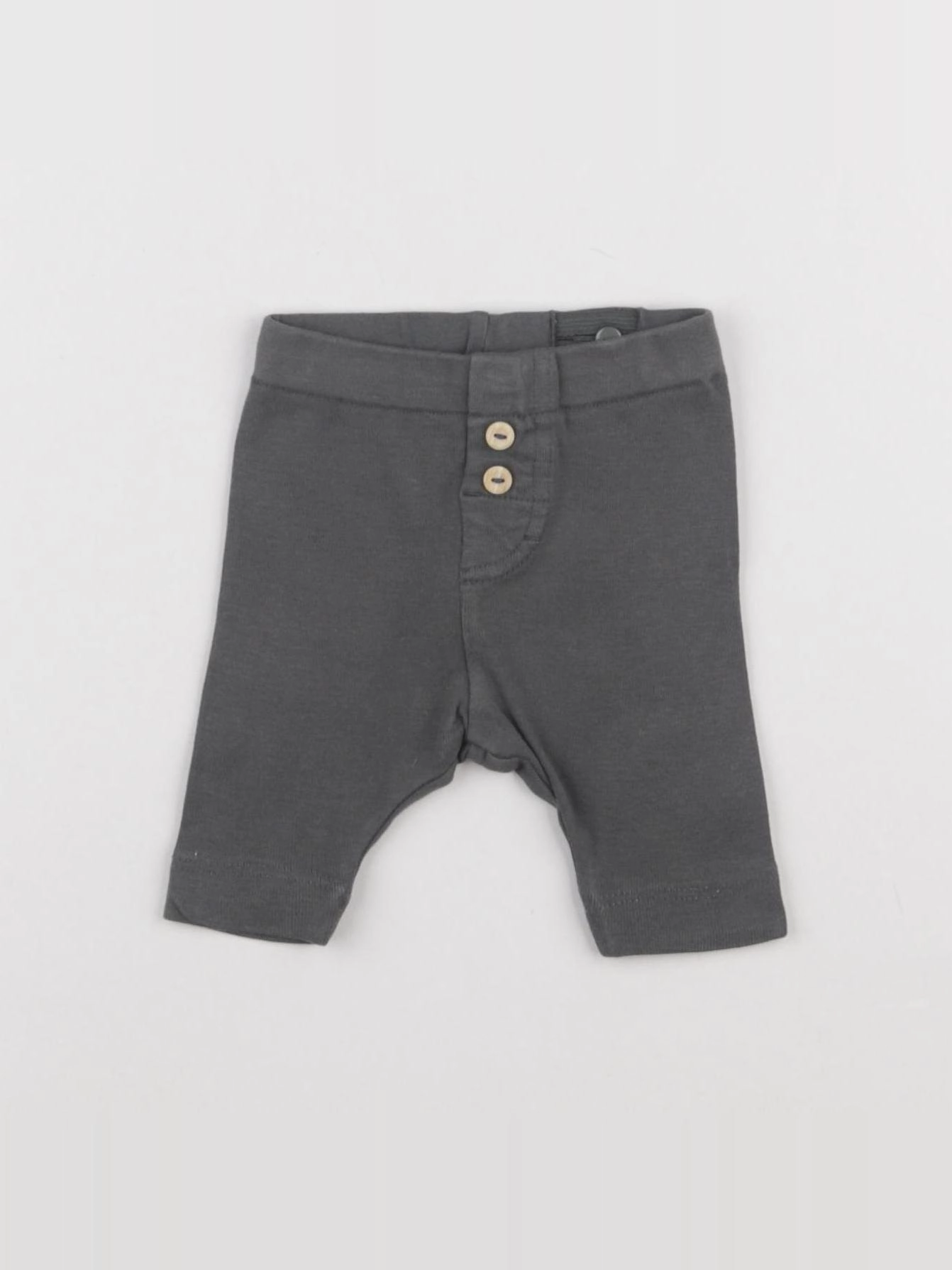 H&M - legging gris - 0/1 mois