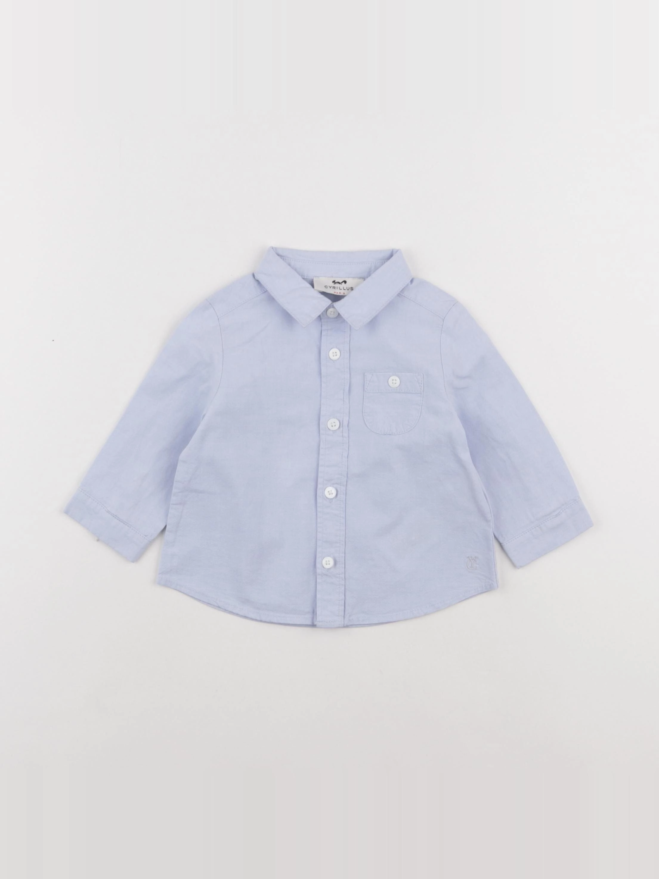 Cyrillus - chemise bleu - 9 mois