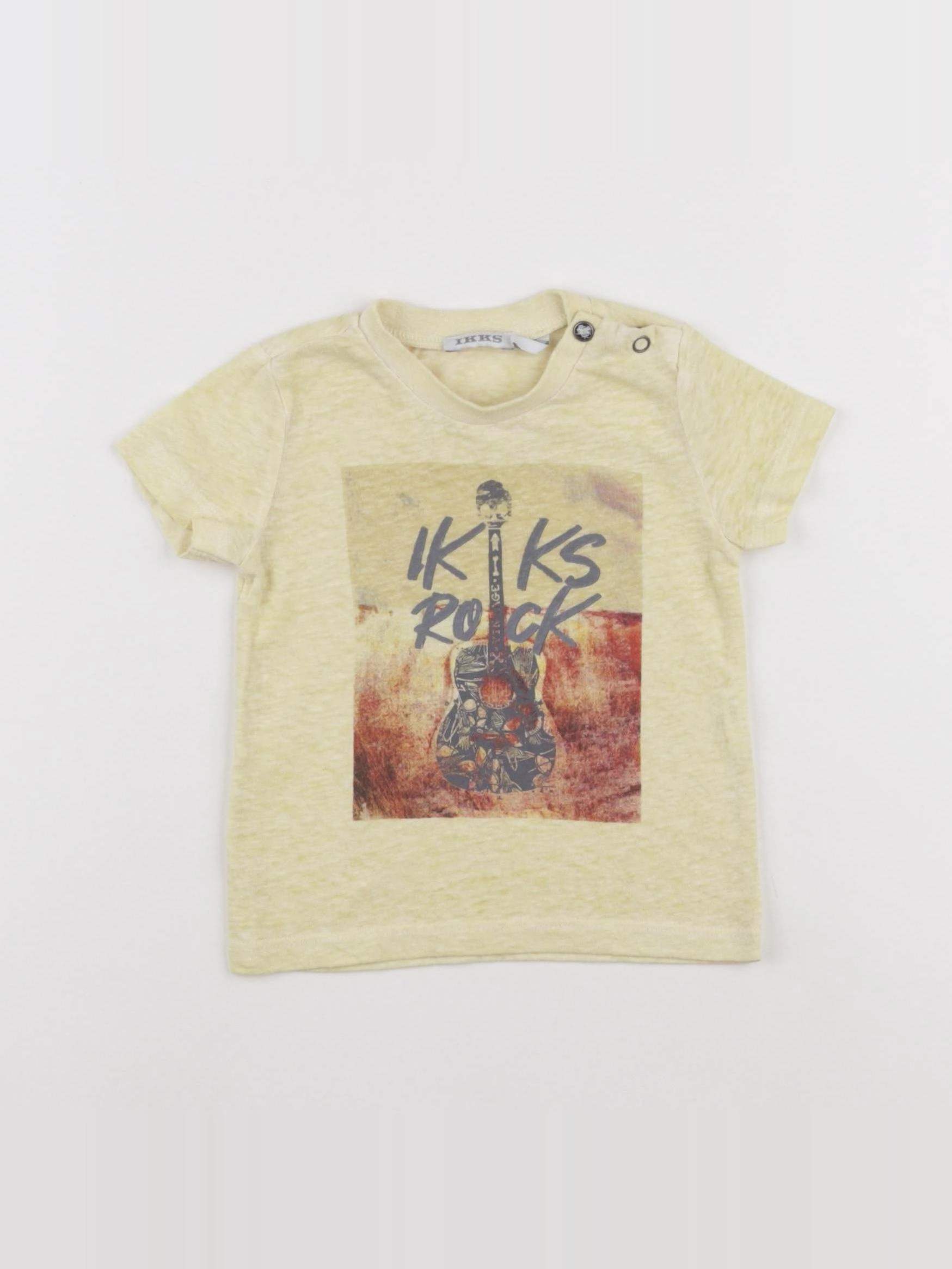 IKKS - tee-shirt jaune - 6 mois