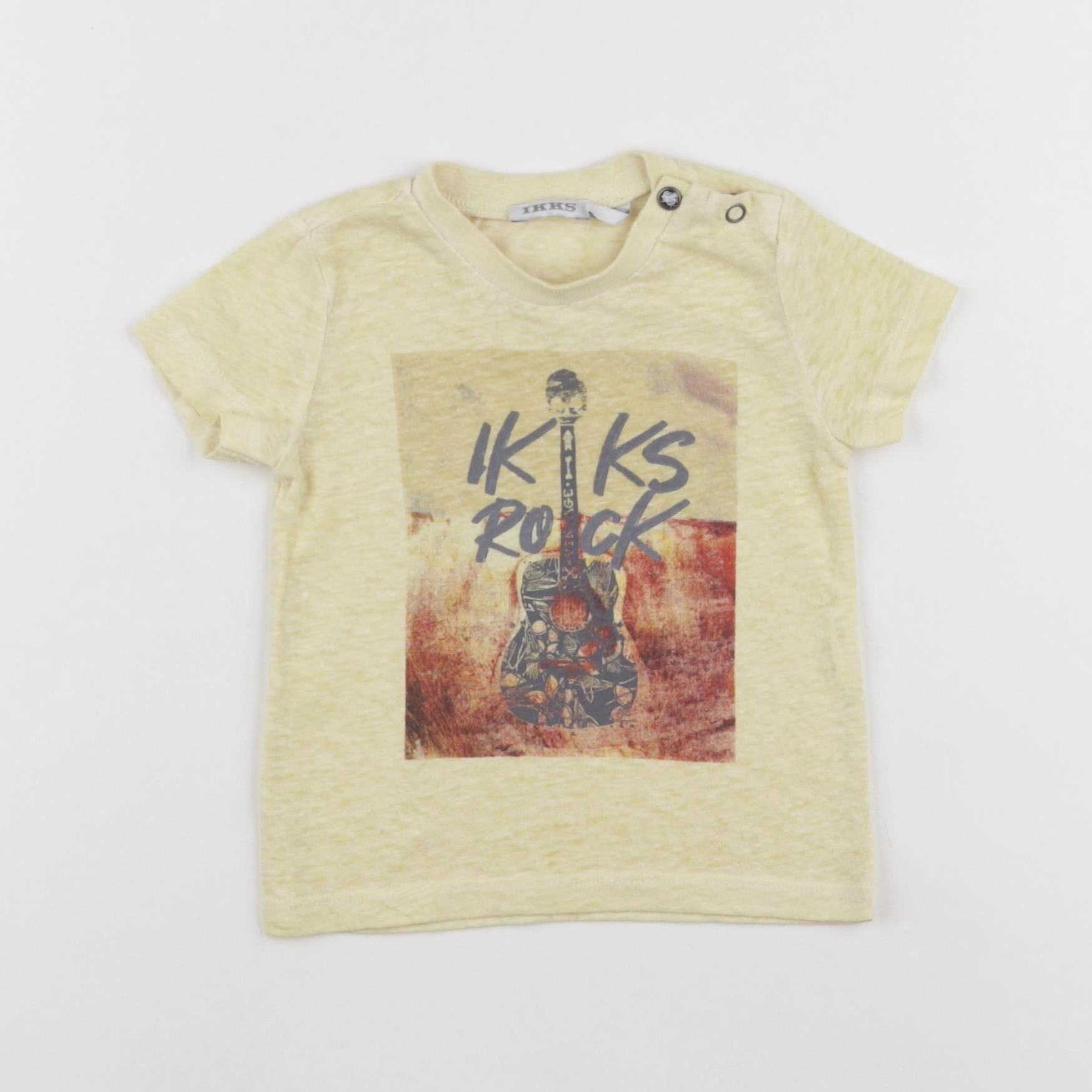 IKKS - tee-shirt jaune - 6 mois