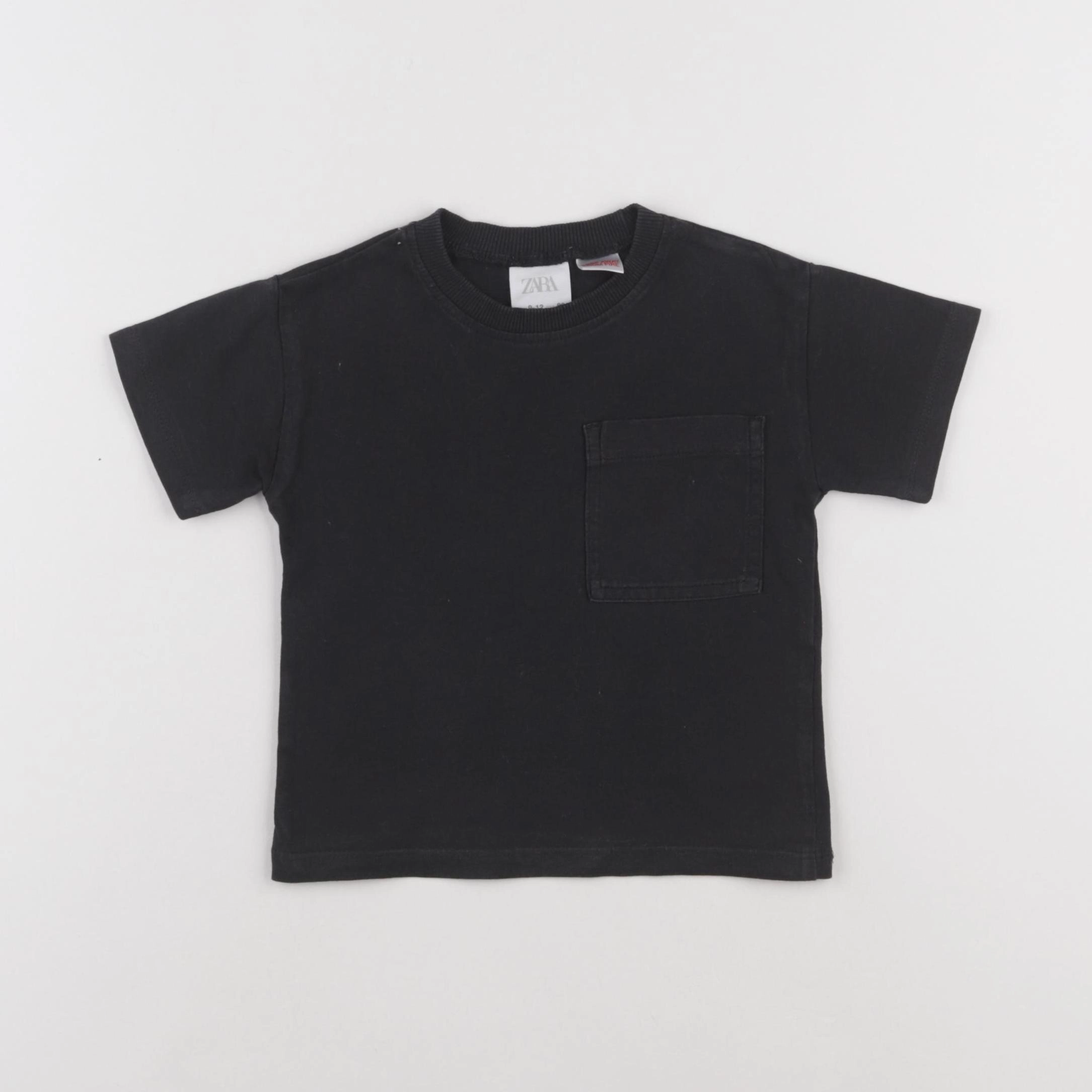 Zara - tee-shirt noir - 9/12 mois