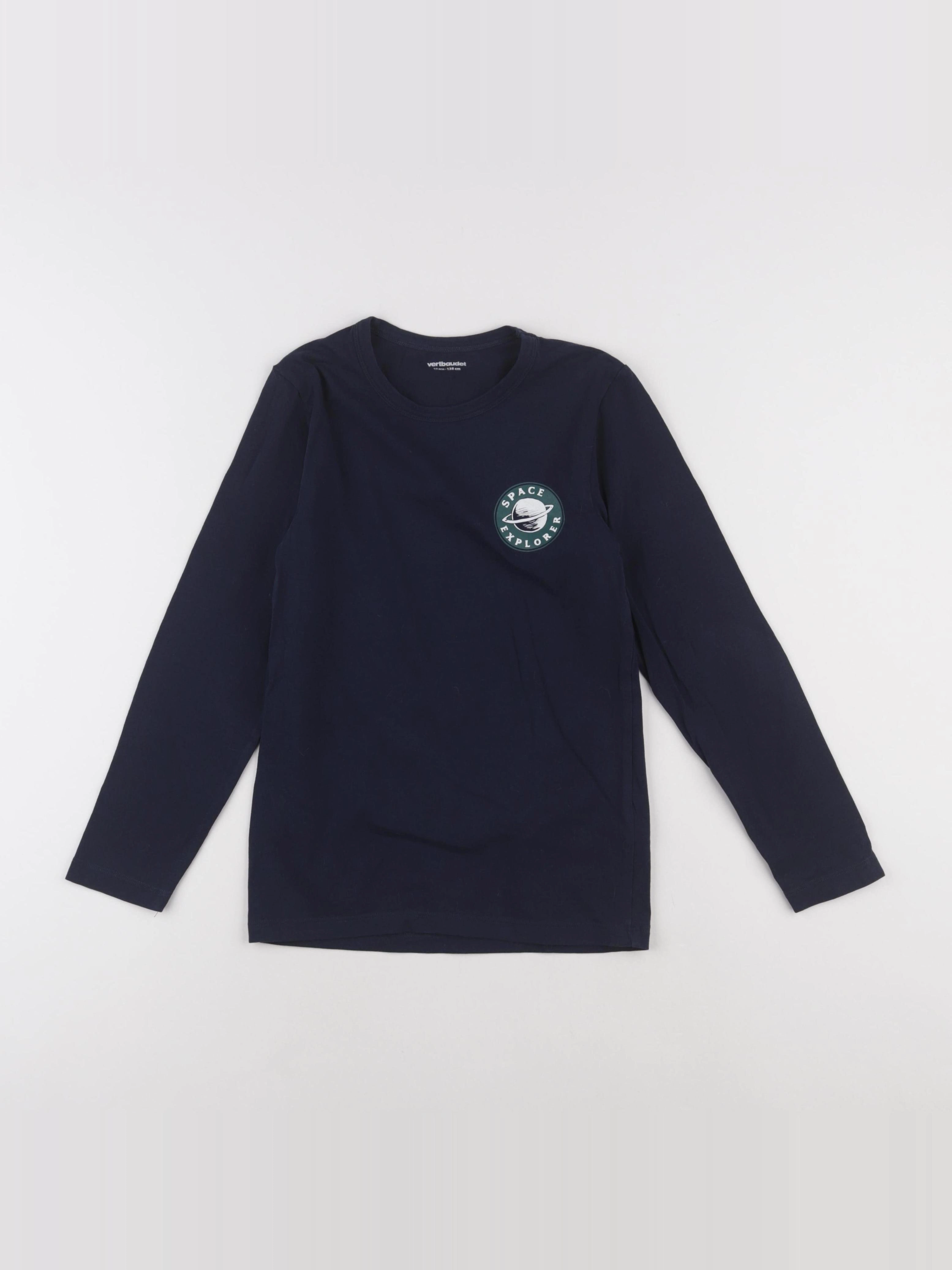 Vertbaudet - tee-shirt bleu - 10 ans