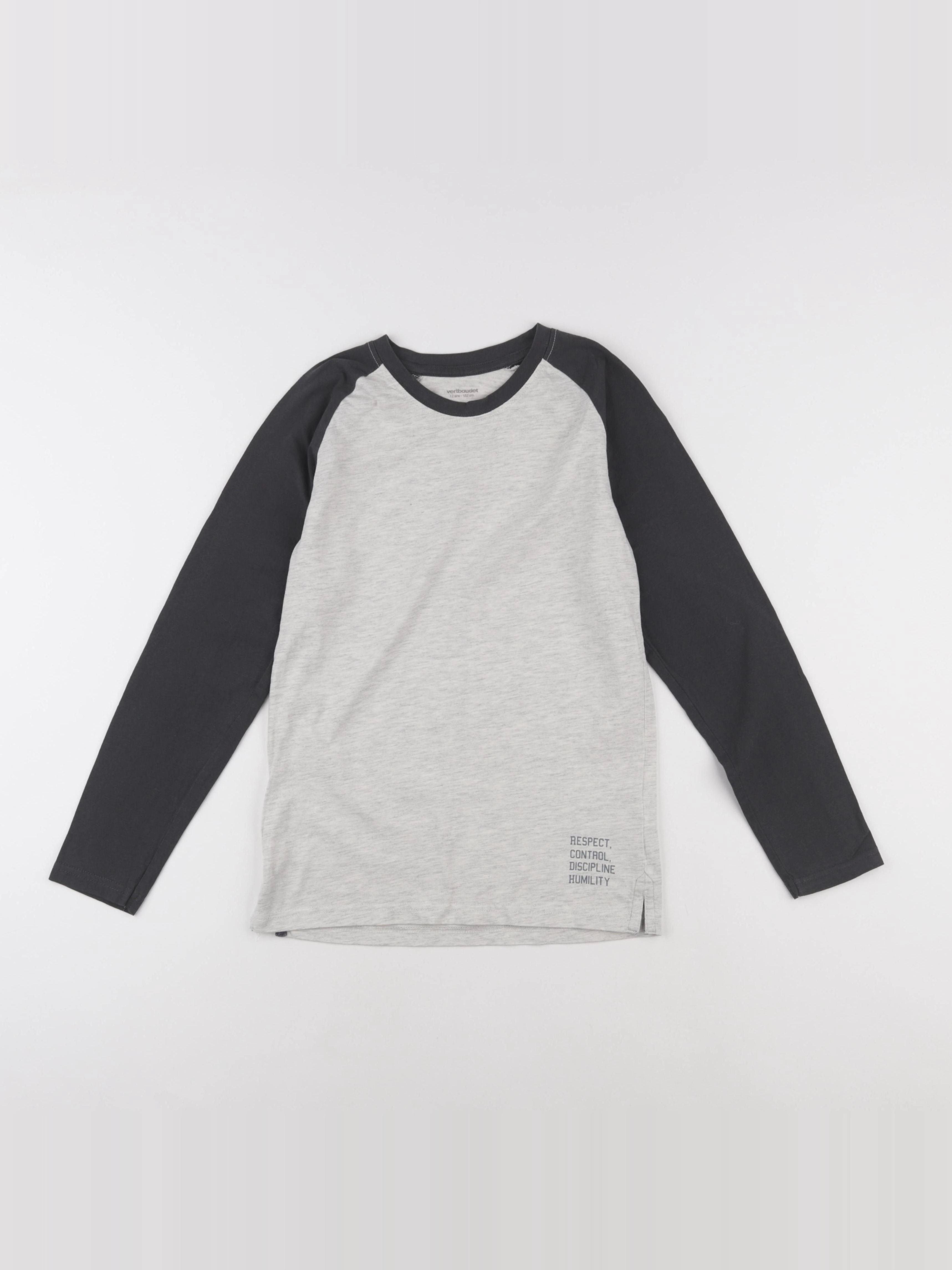 Vertbaudet - tee-shirt gris - 12 ans