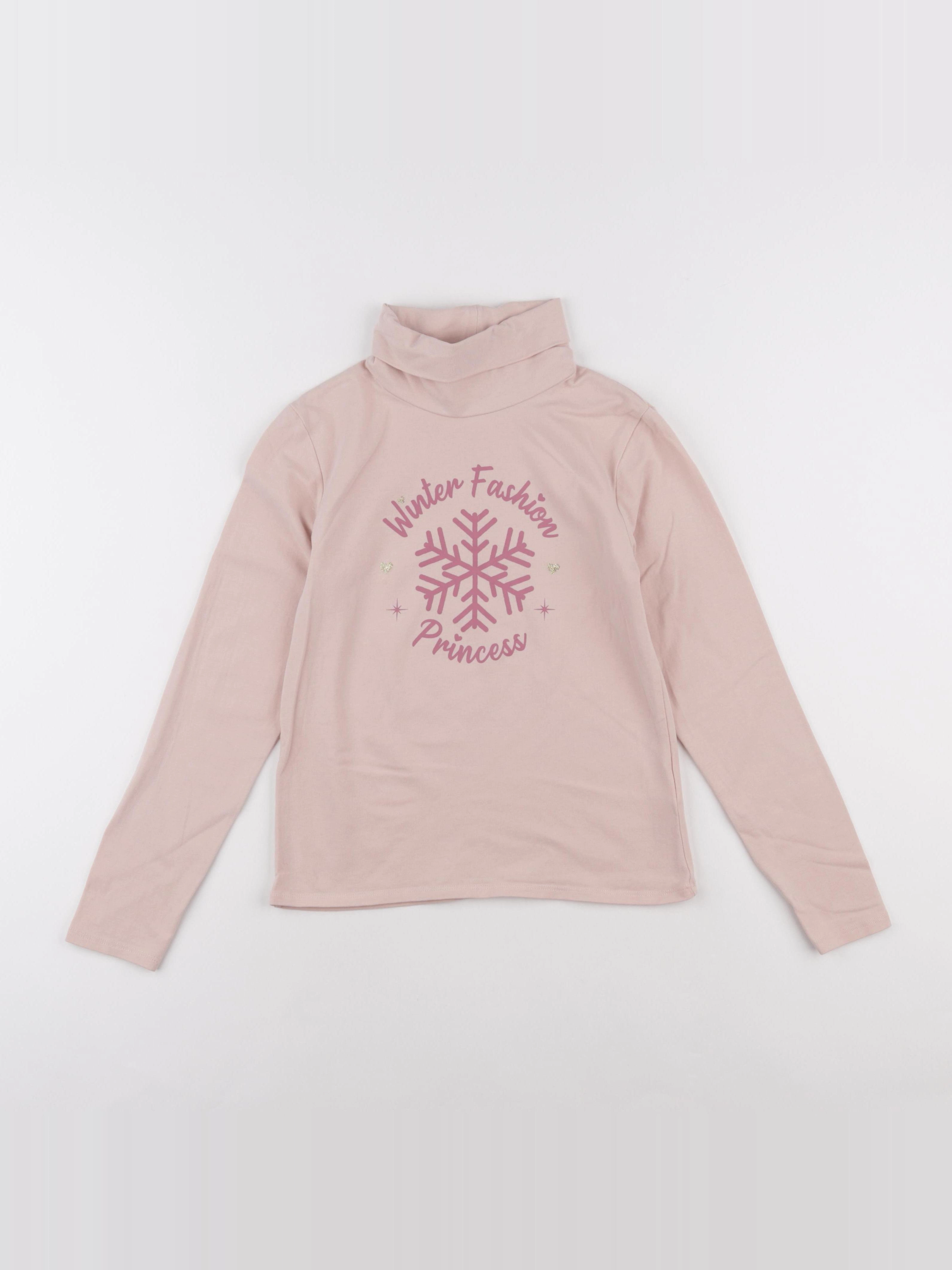 Vertbaudet - sous-pull rose - 10 ans
