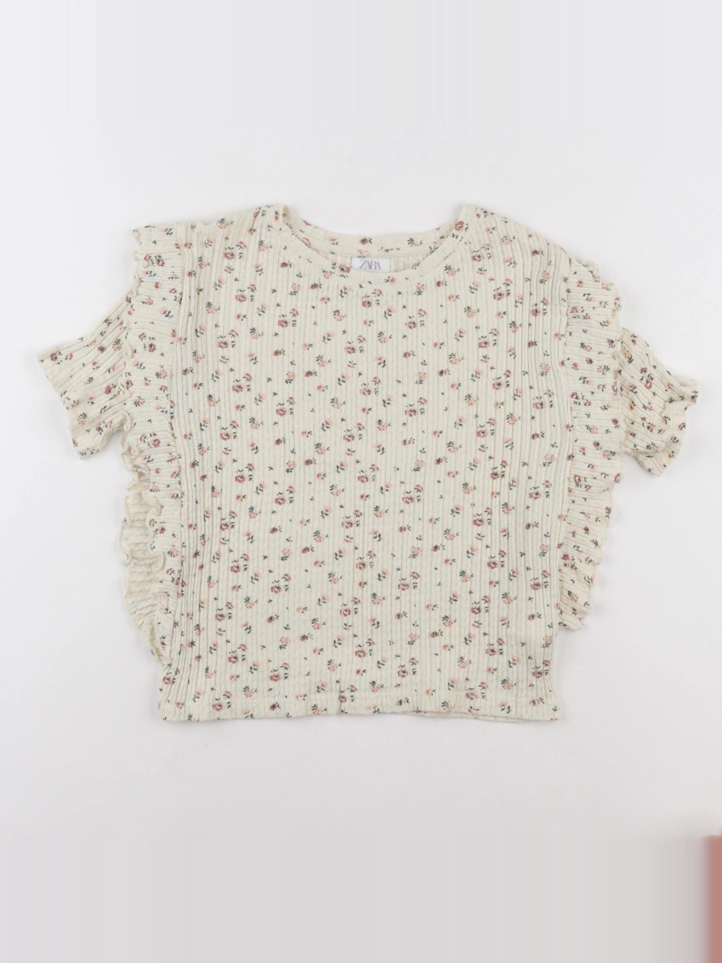 Zara - tee-shirt beige - 10 ans