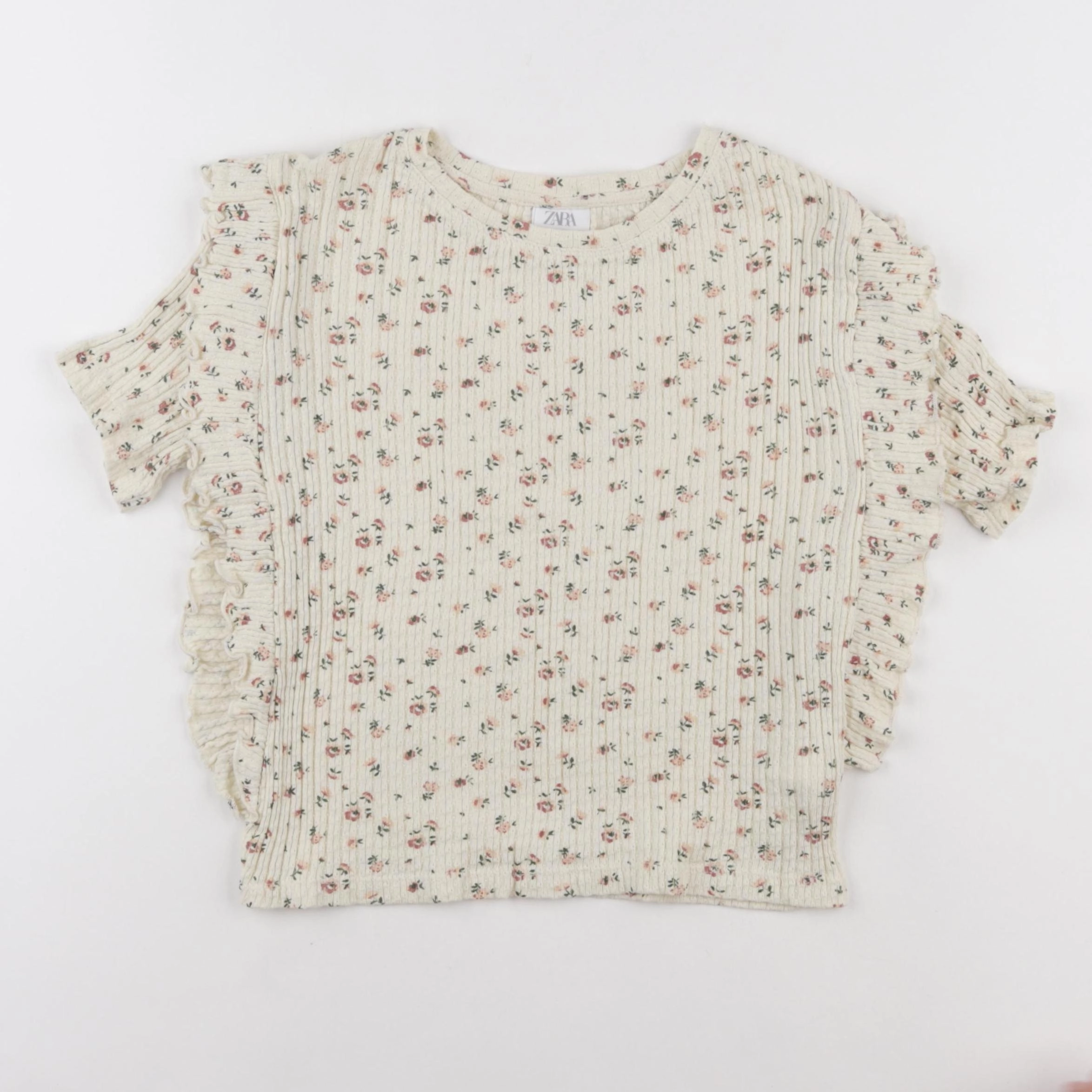 Zara - tee-shirt beige - 10 ans