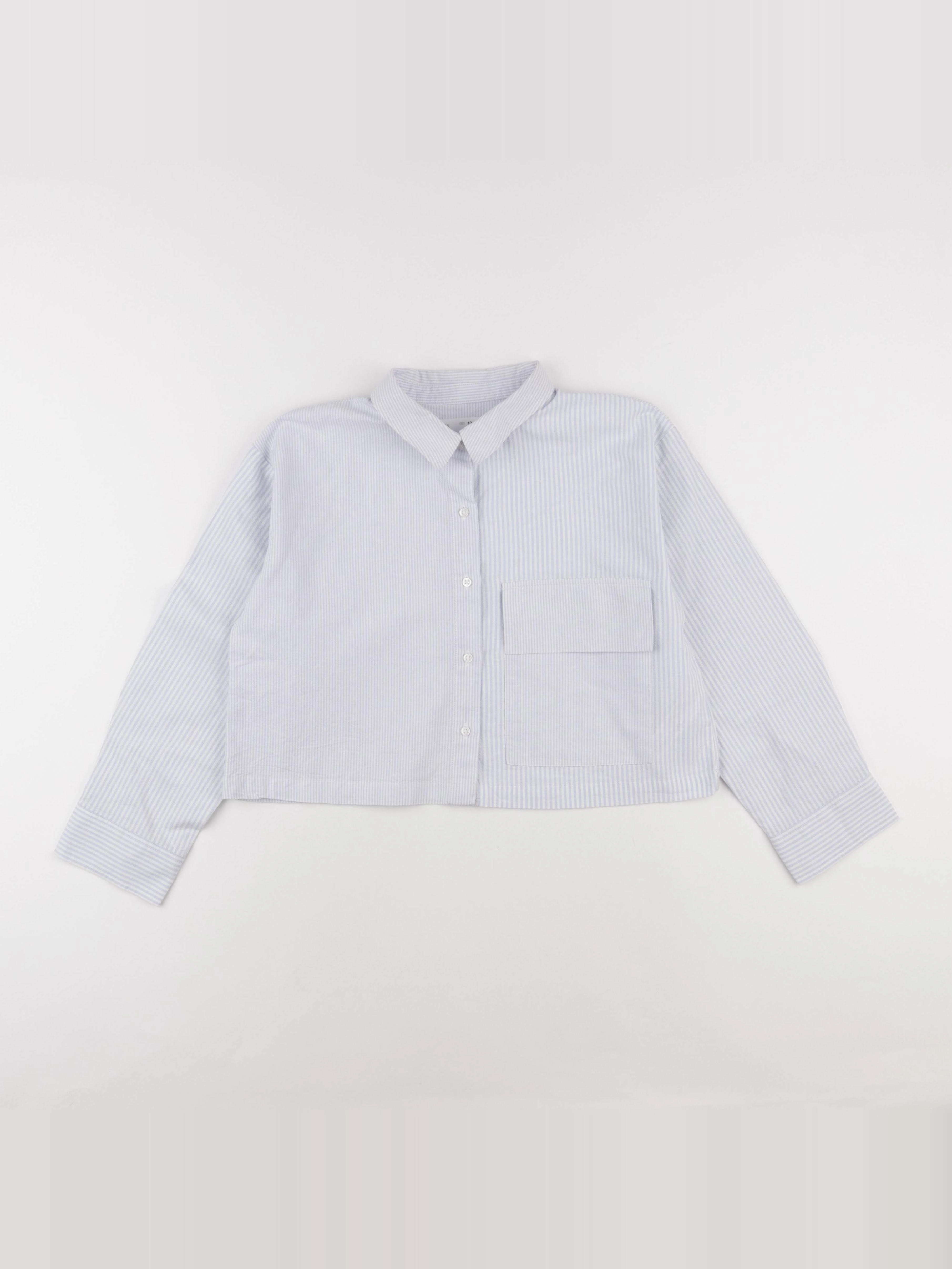 Zara - chemise blanc, bleu - 10 ans