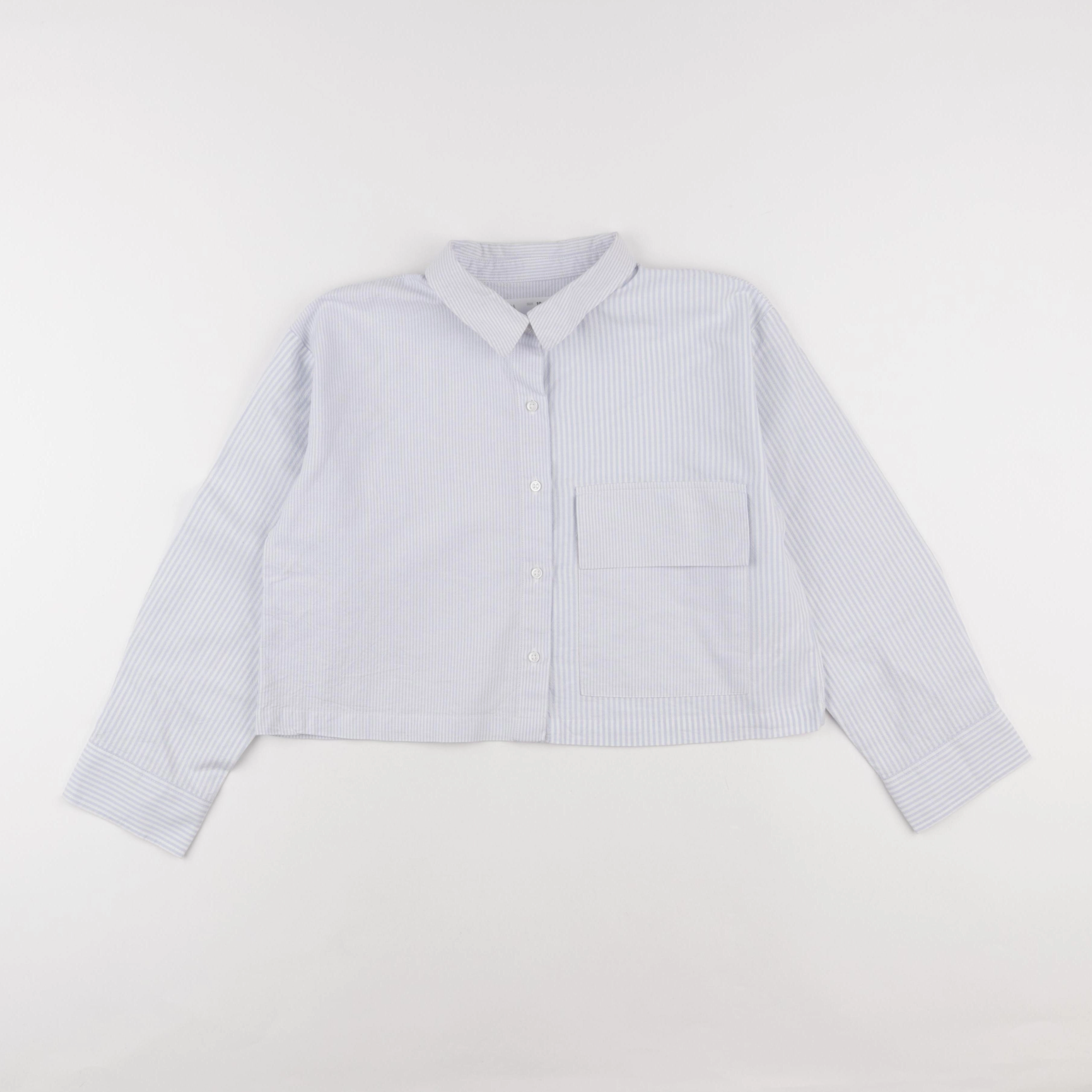Zara - chemise blanc, bleu - 10 ans