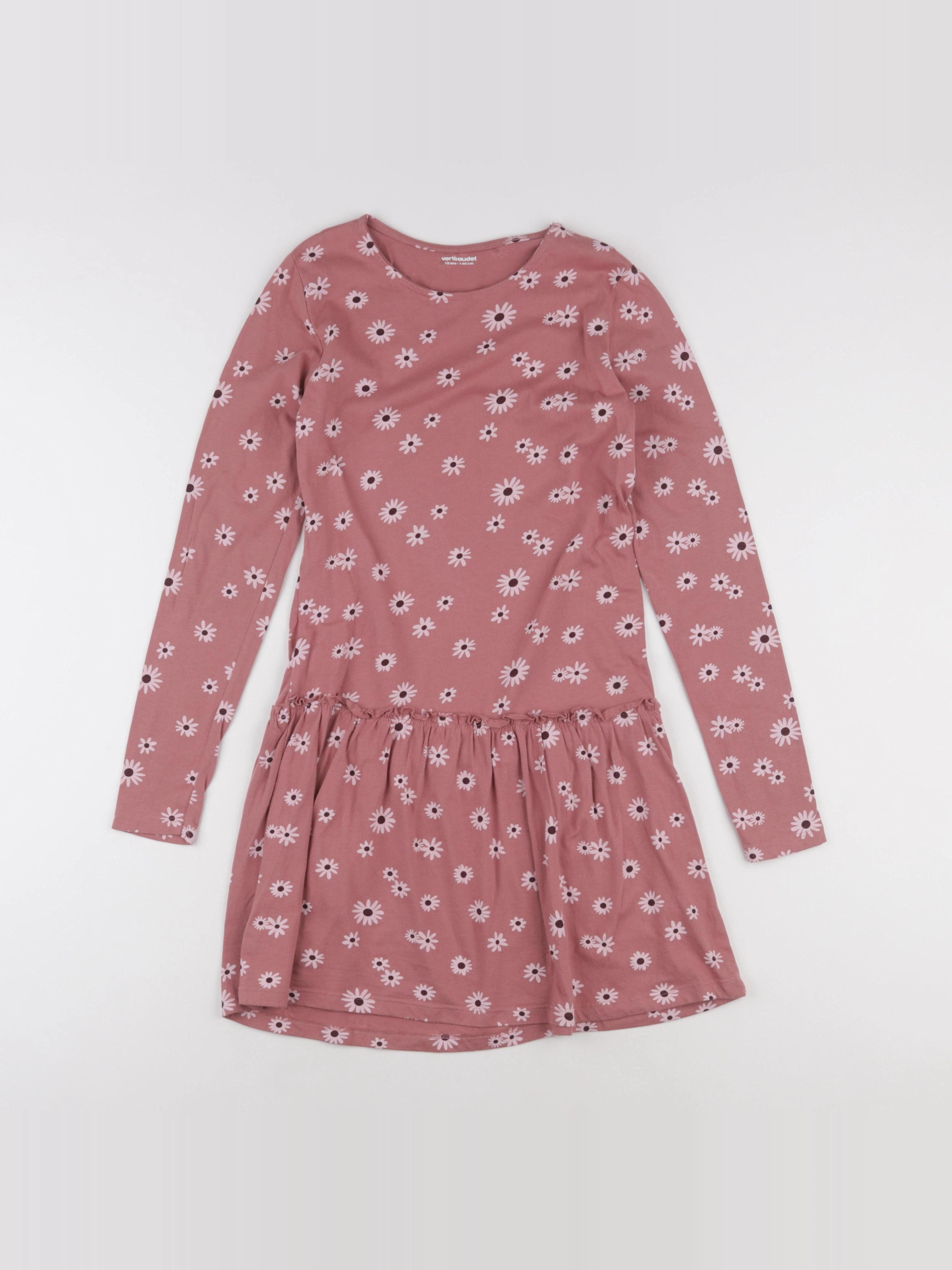 Vertbaudet - robe rose - 10 ans