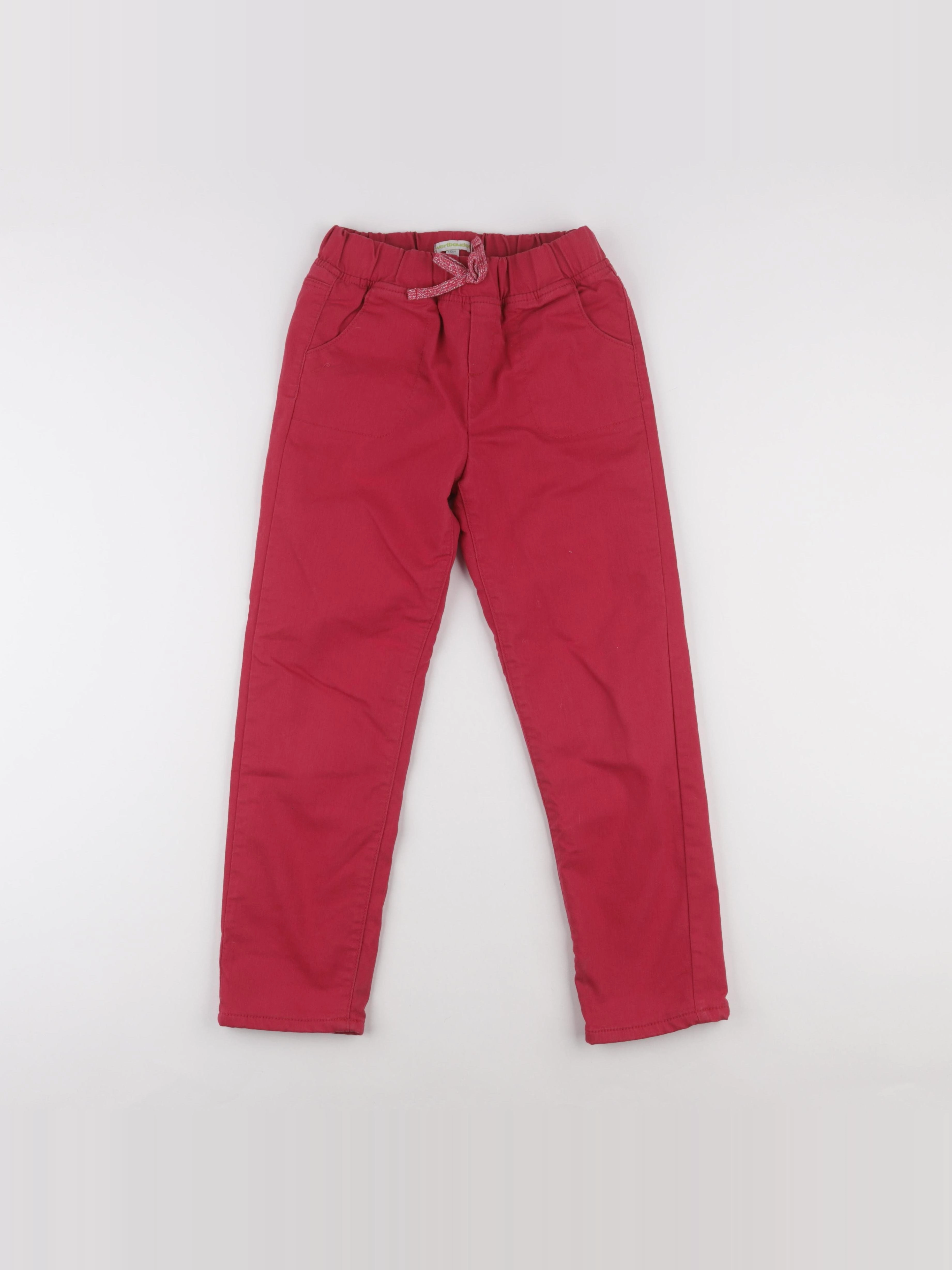 Vertbaudet - pantalon doublé rose - 10 ans