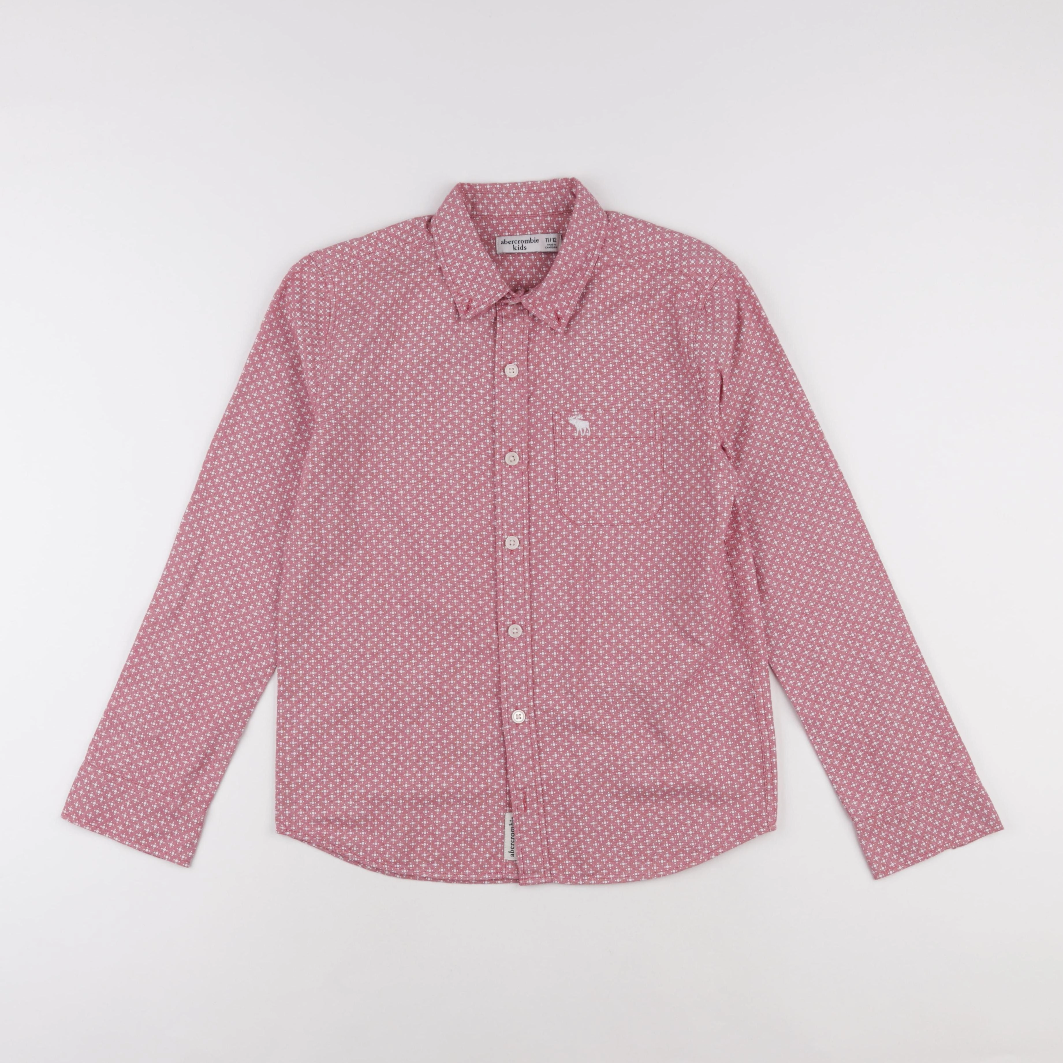 Abercrombie - chemise rose - 11/12 ans