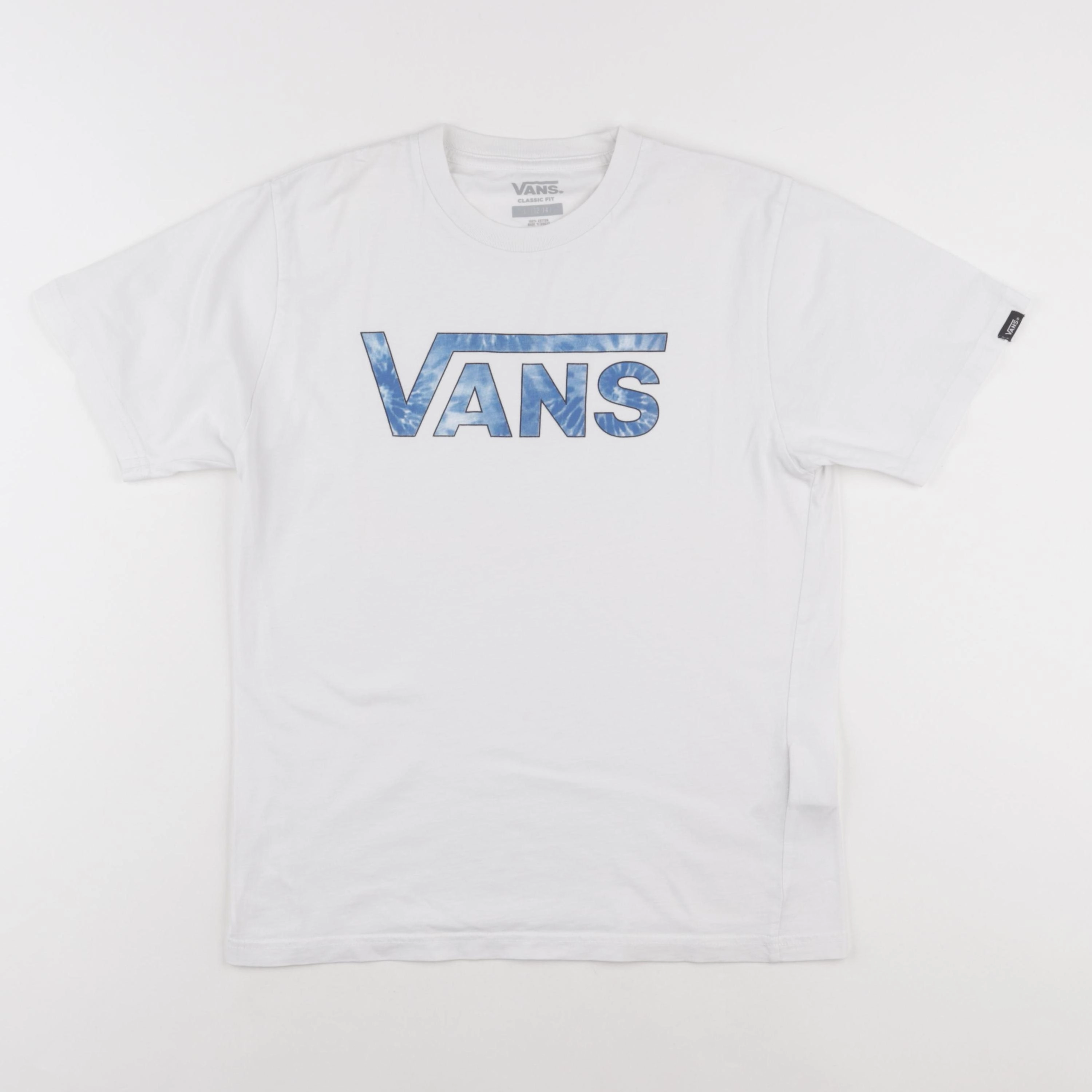 Vans - tee-shirt blanc, bleu - 12/14 ans