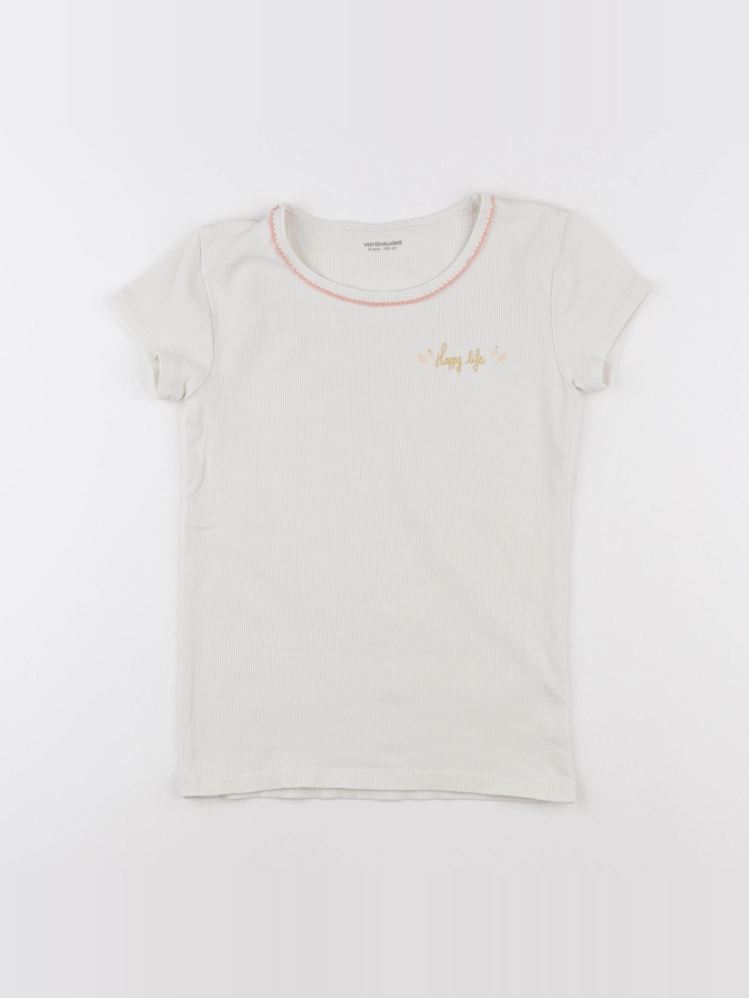 Vertbaudet - maillot de corps beige - 10 ans