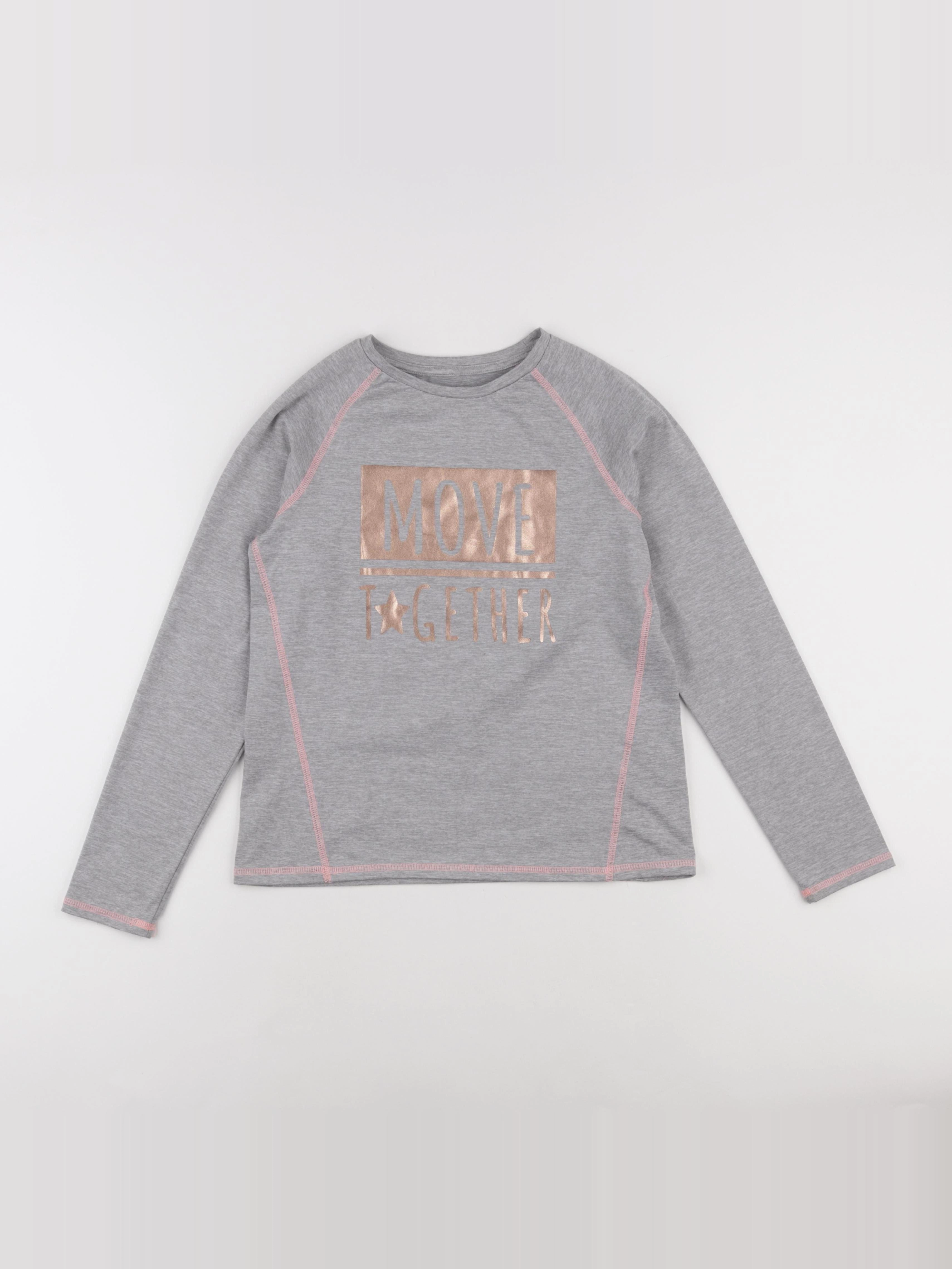 Vertbaudet - tee-shirt gris - 10 ans