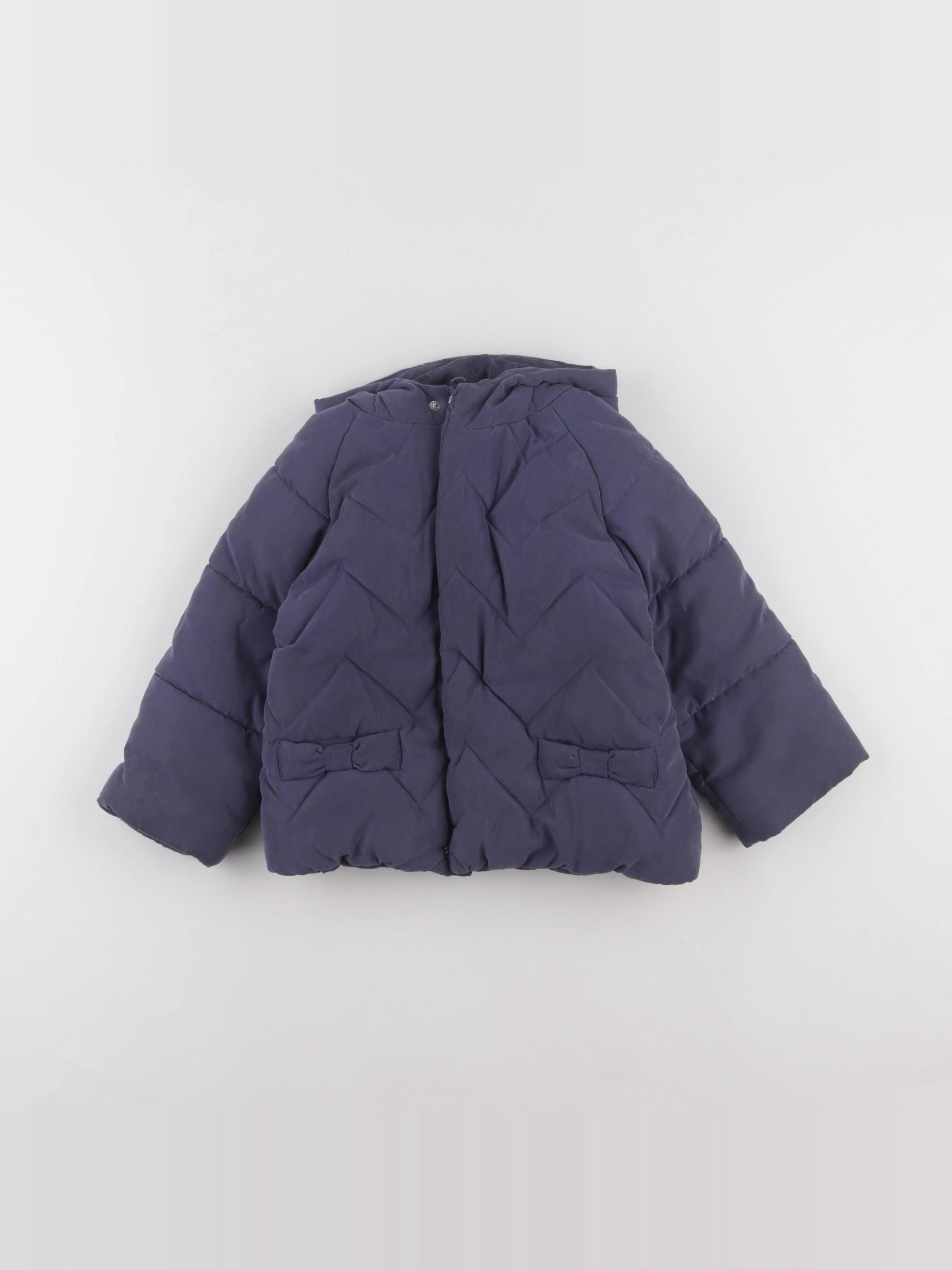 Vertbaudet - manteau bleu - 36 mois