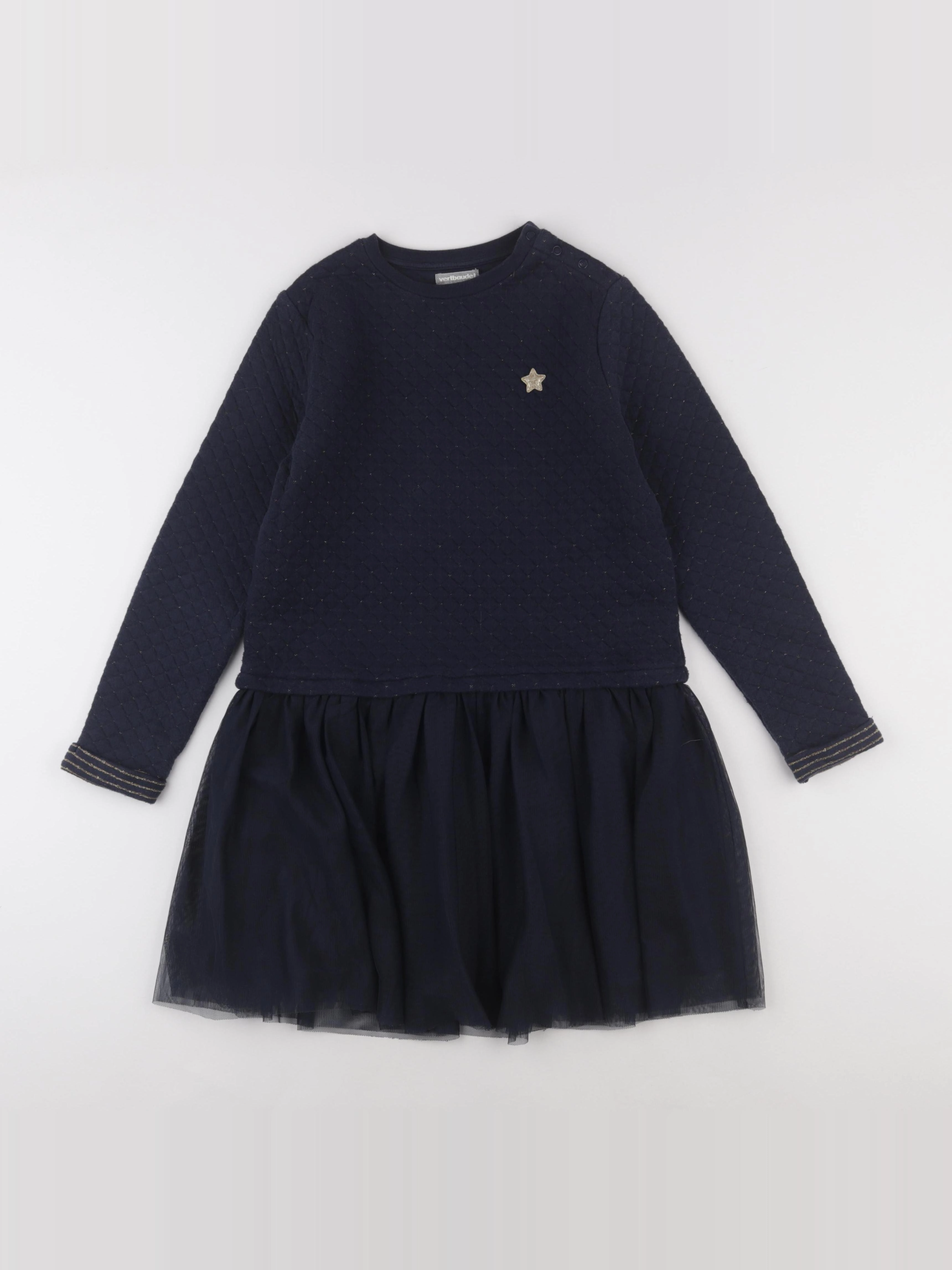 Vertbaudet - robe bleu - 10 ans