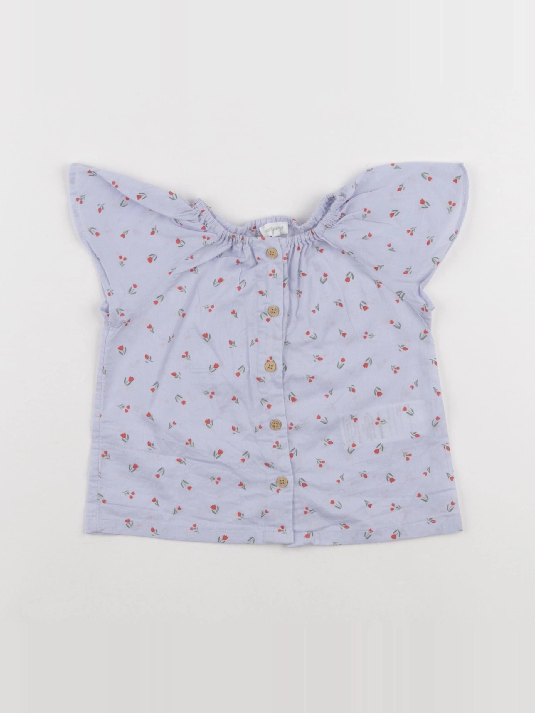 Vertbaudet - blouse bleu - 18 mois