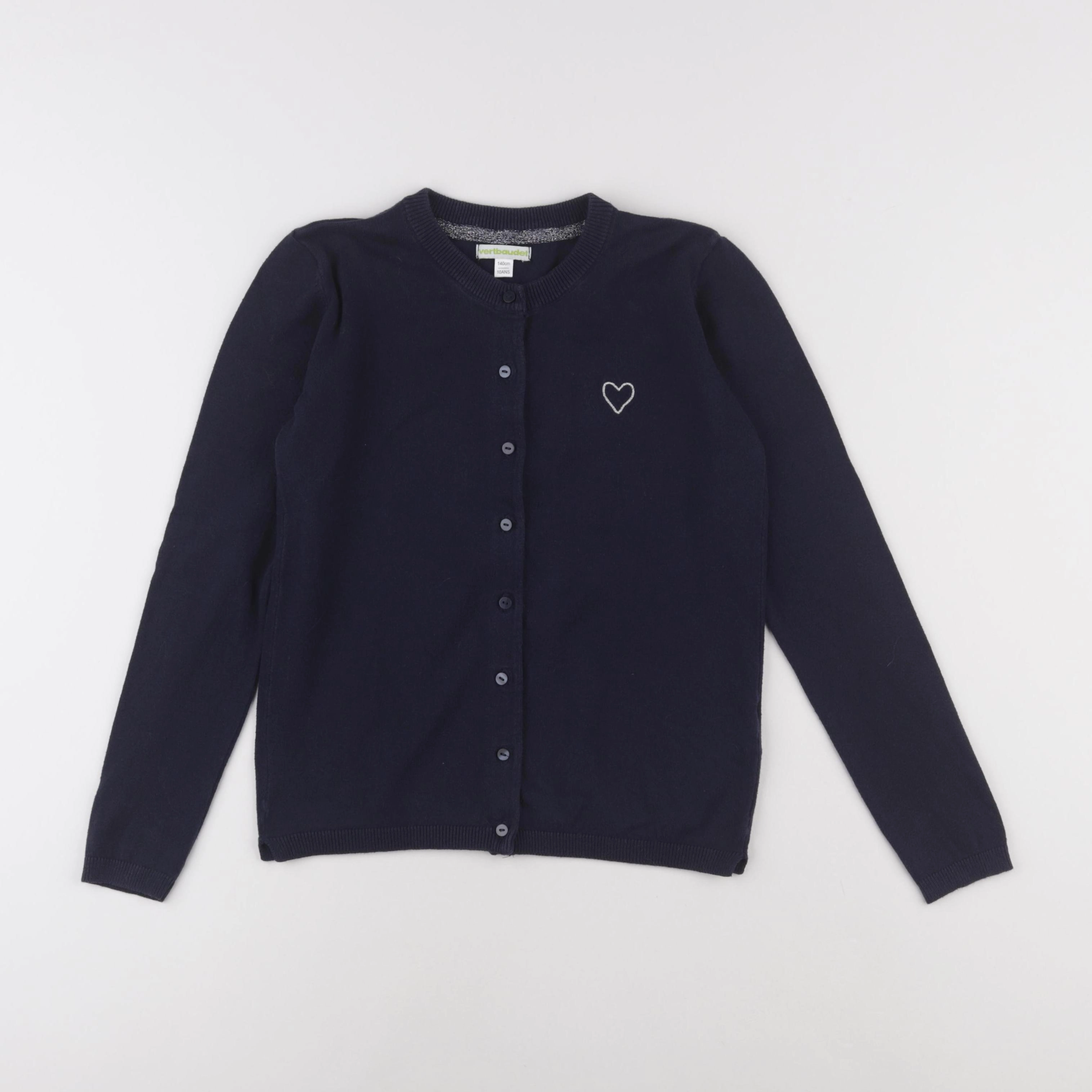 Vertbaudet - gilet bleu - 10 ans