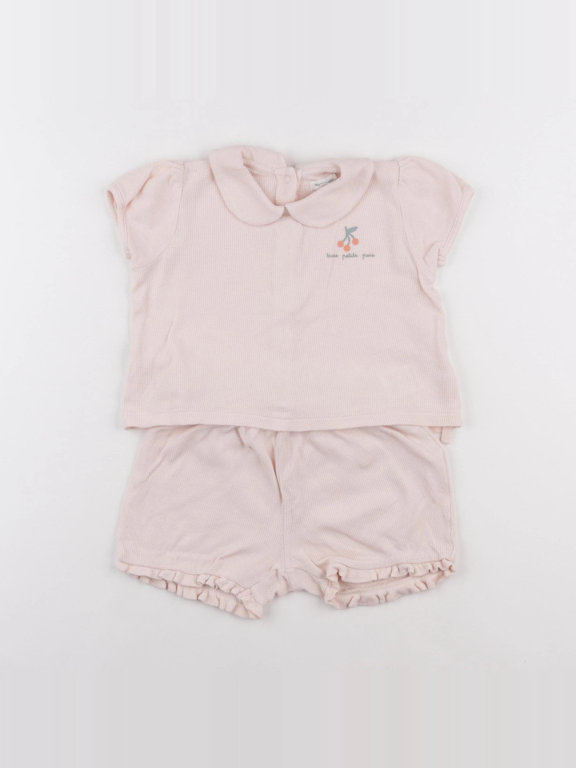 Vertbaudet - pyjama coton rose - 36 mois
