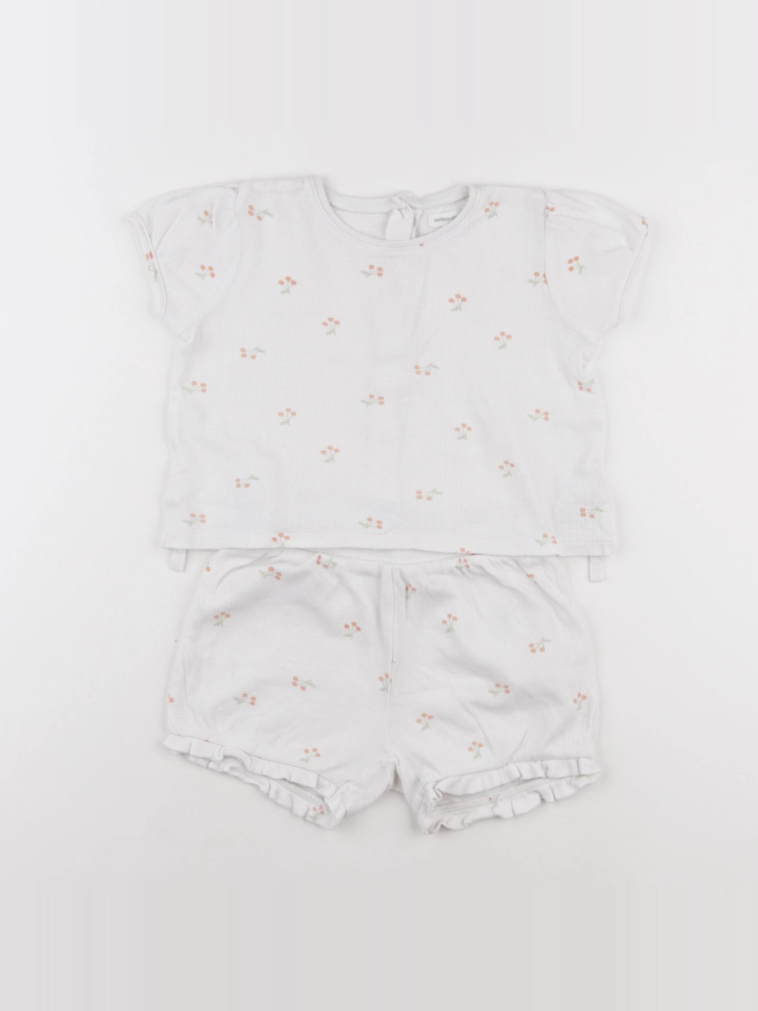 Vertbaudet - pyjama coton blanc - 36 mois