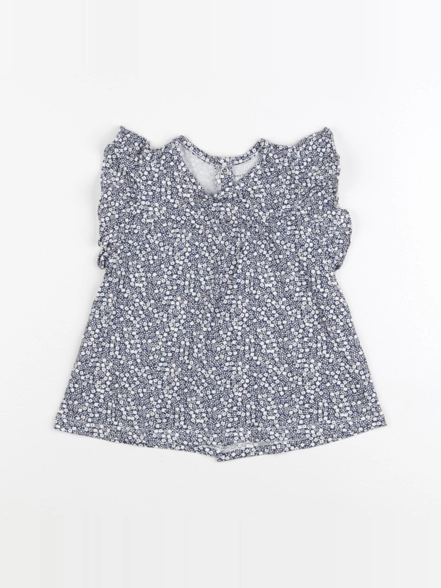 Vertbaudet - blouse bleu - 24 mois