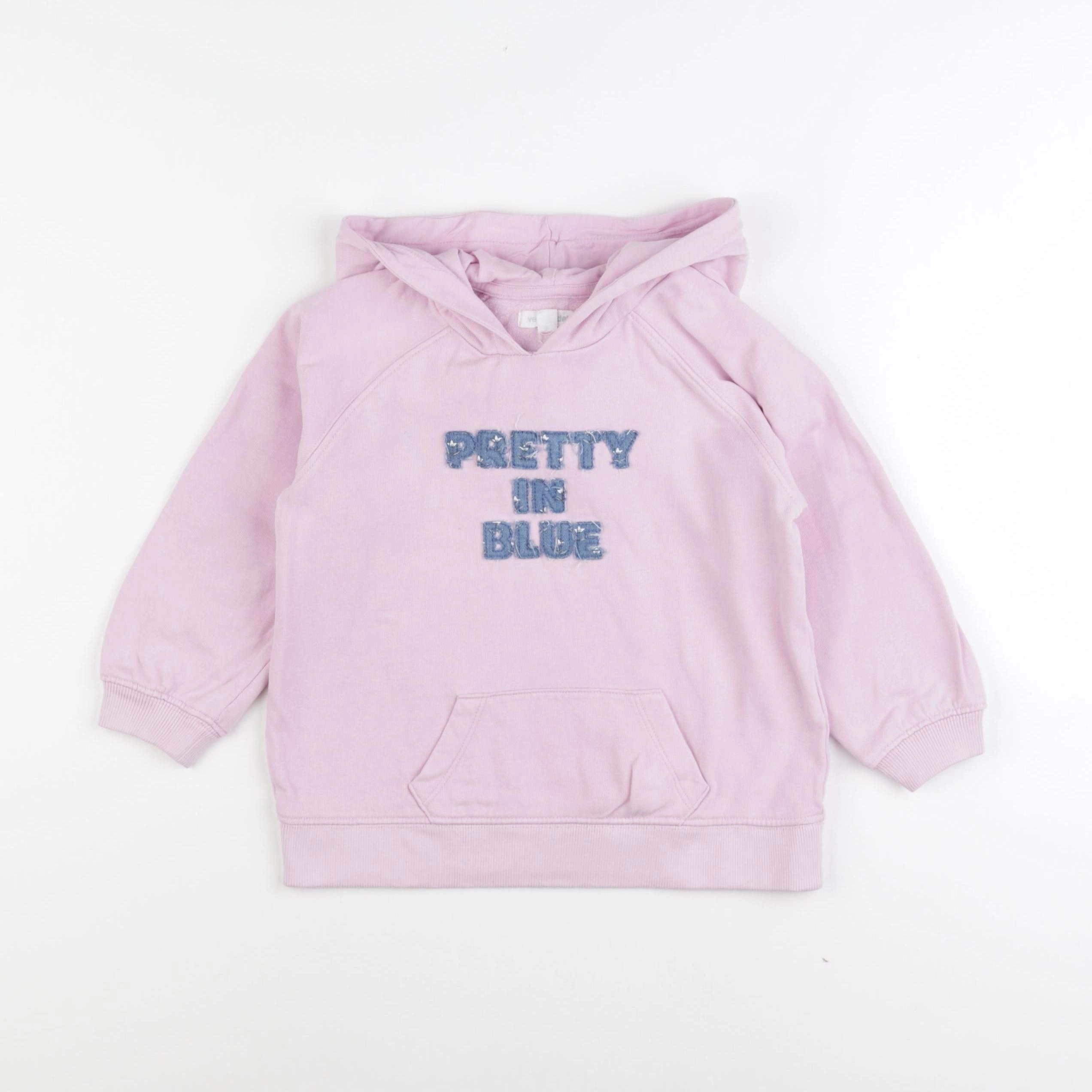 Vertbaudet - sweat rose - 4 ans