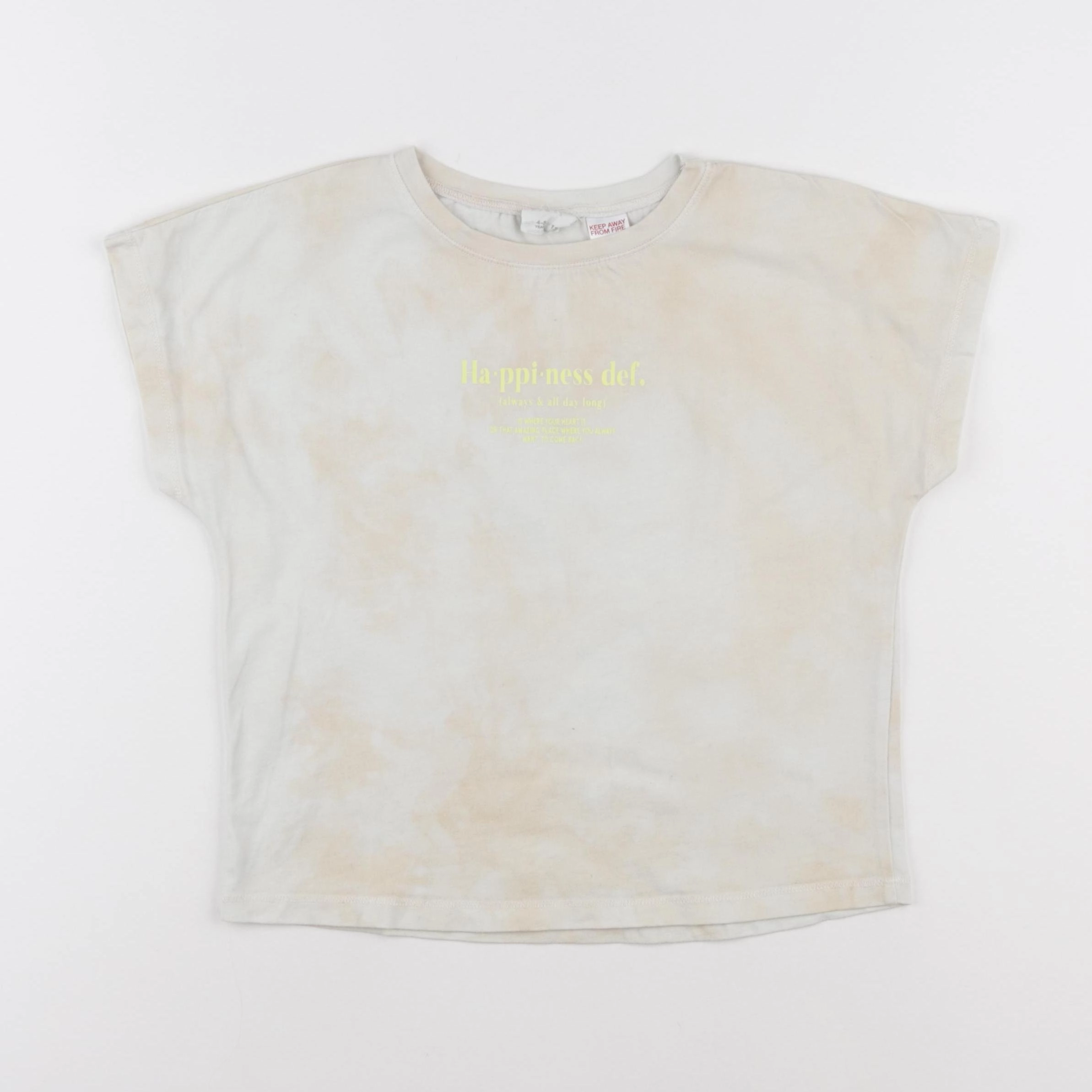 Zara - tee-shirt beige - 4/5 ans
