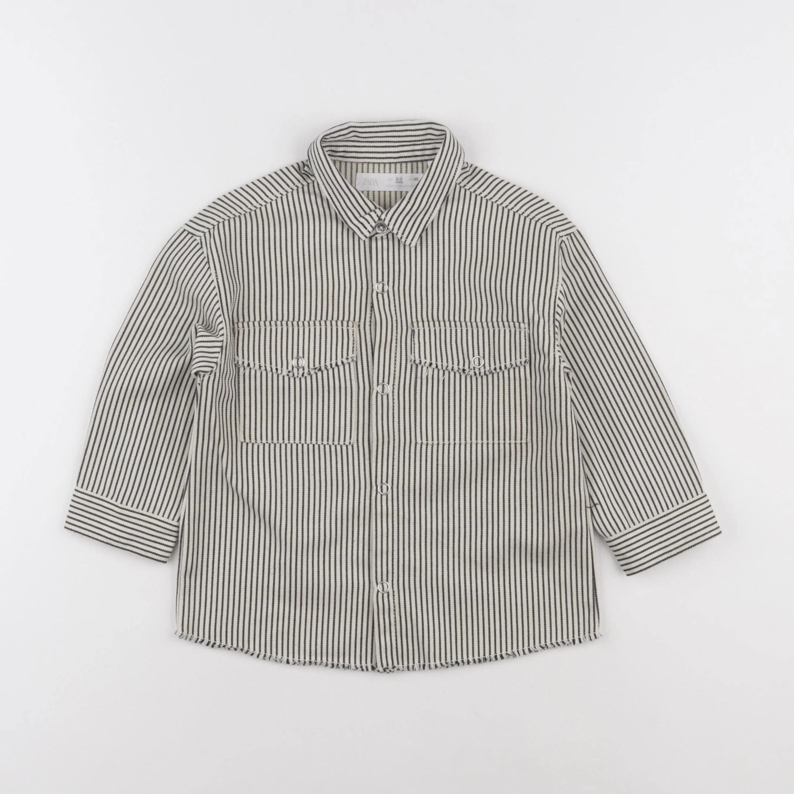 Zara - chemise beige - 2/3 ans