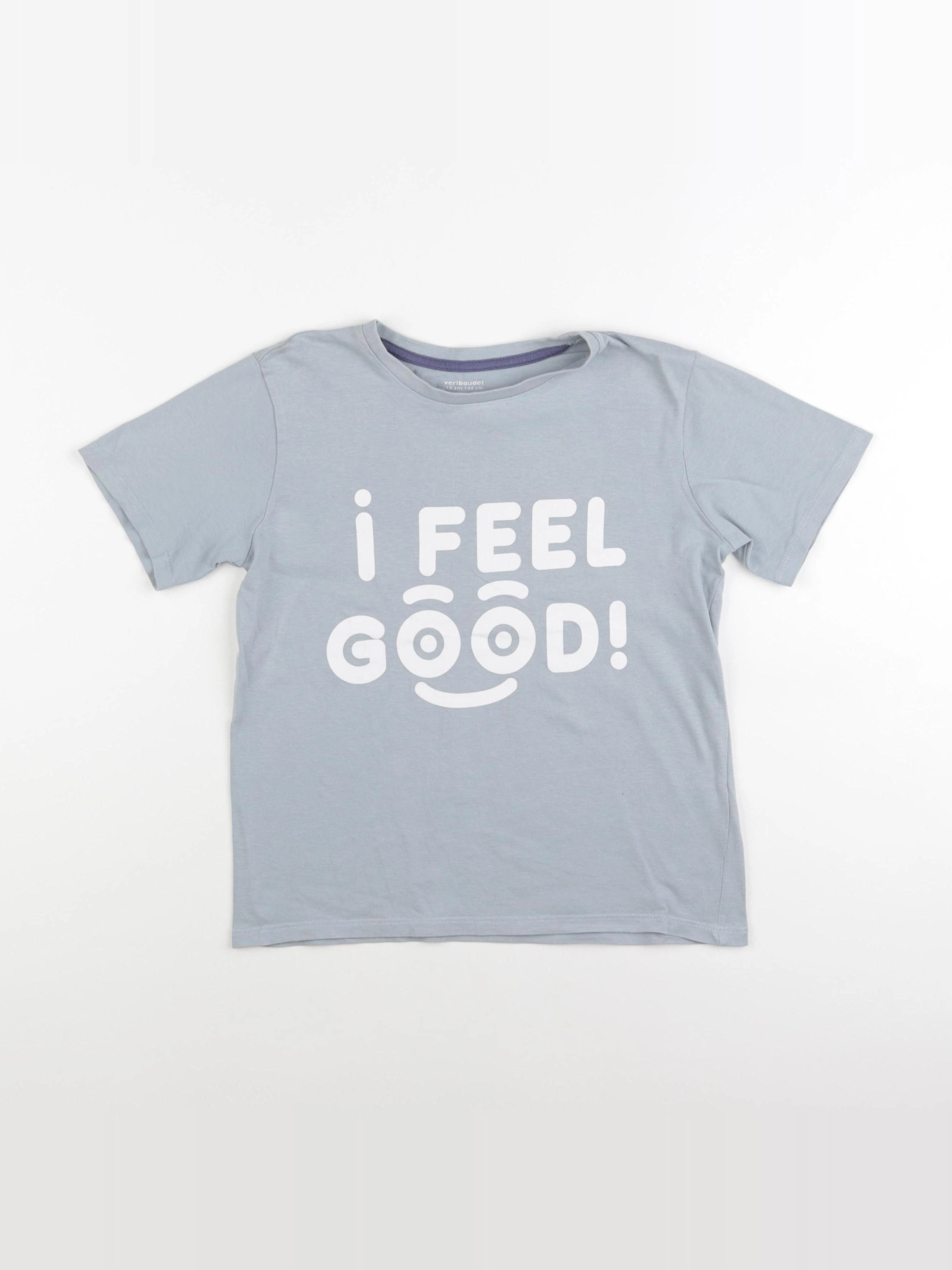 Vertbaudet - tee-shirt bleu - 10 ans