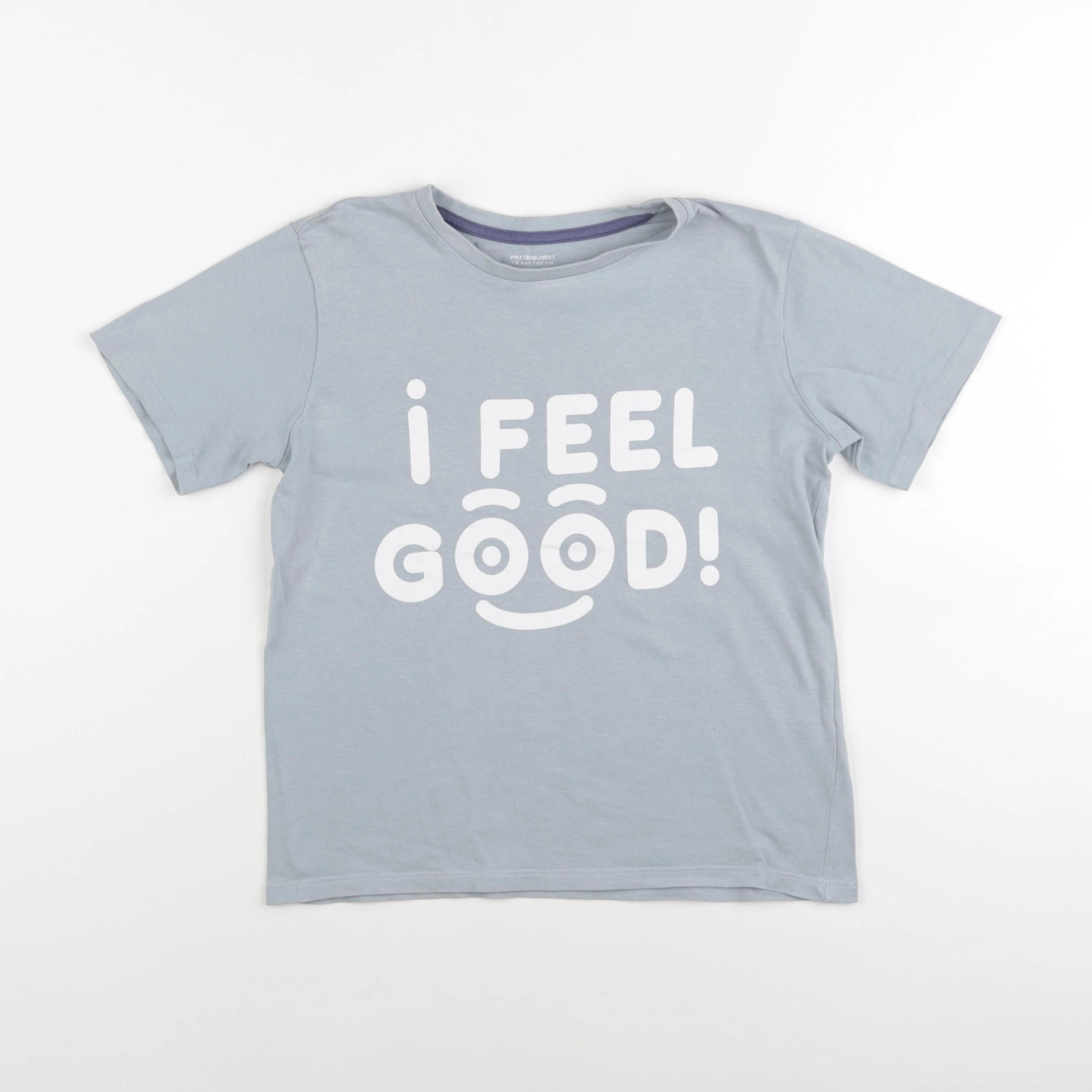 Vertbaudet - tee-shirt bleu - 10 ans