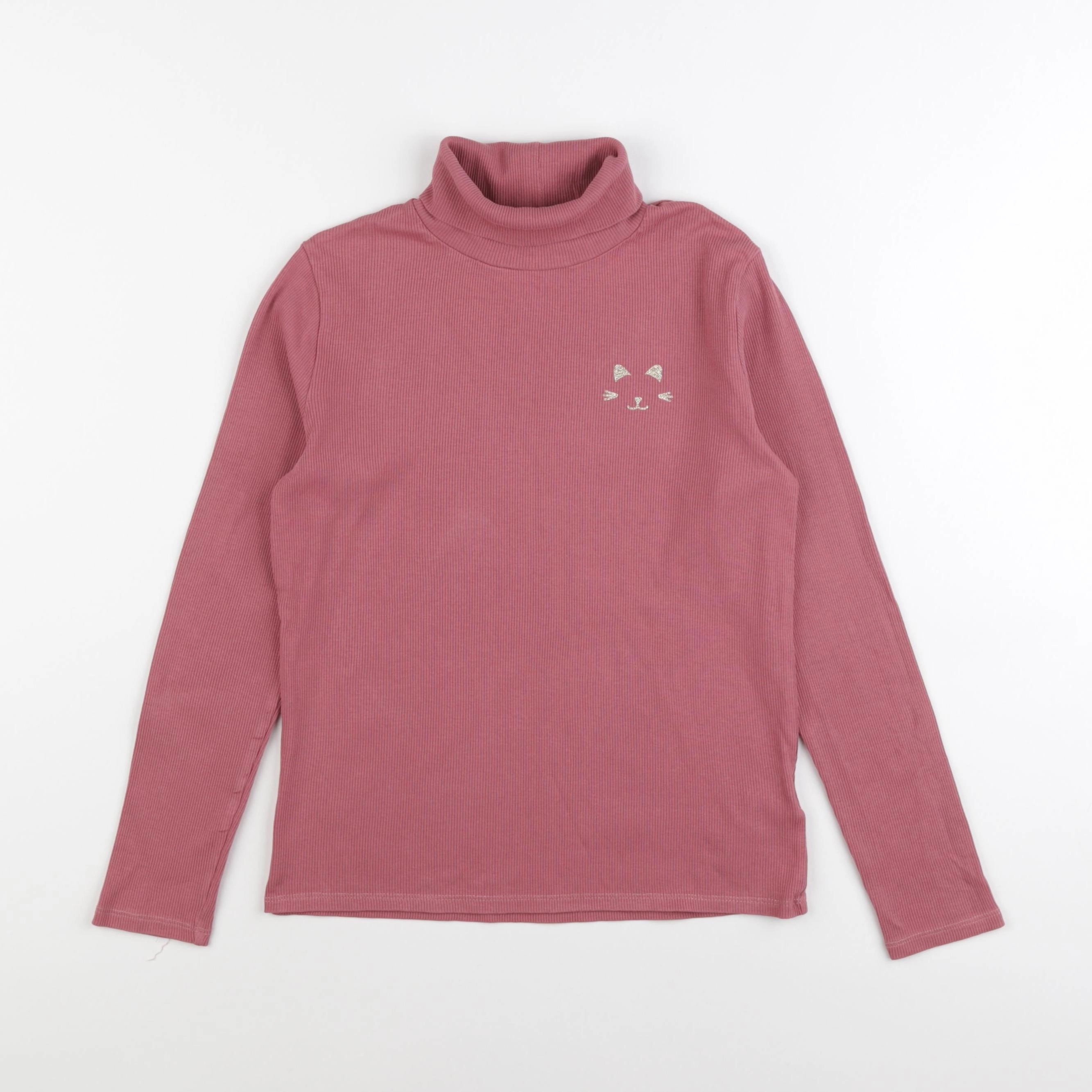 Vertbaudet - sous-pull rose - 10 ans