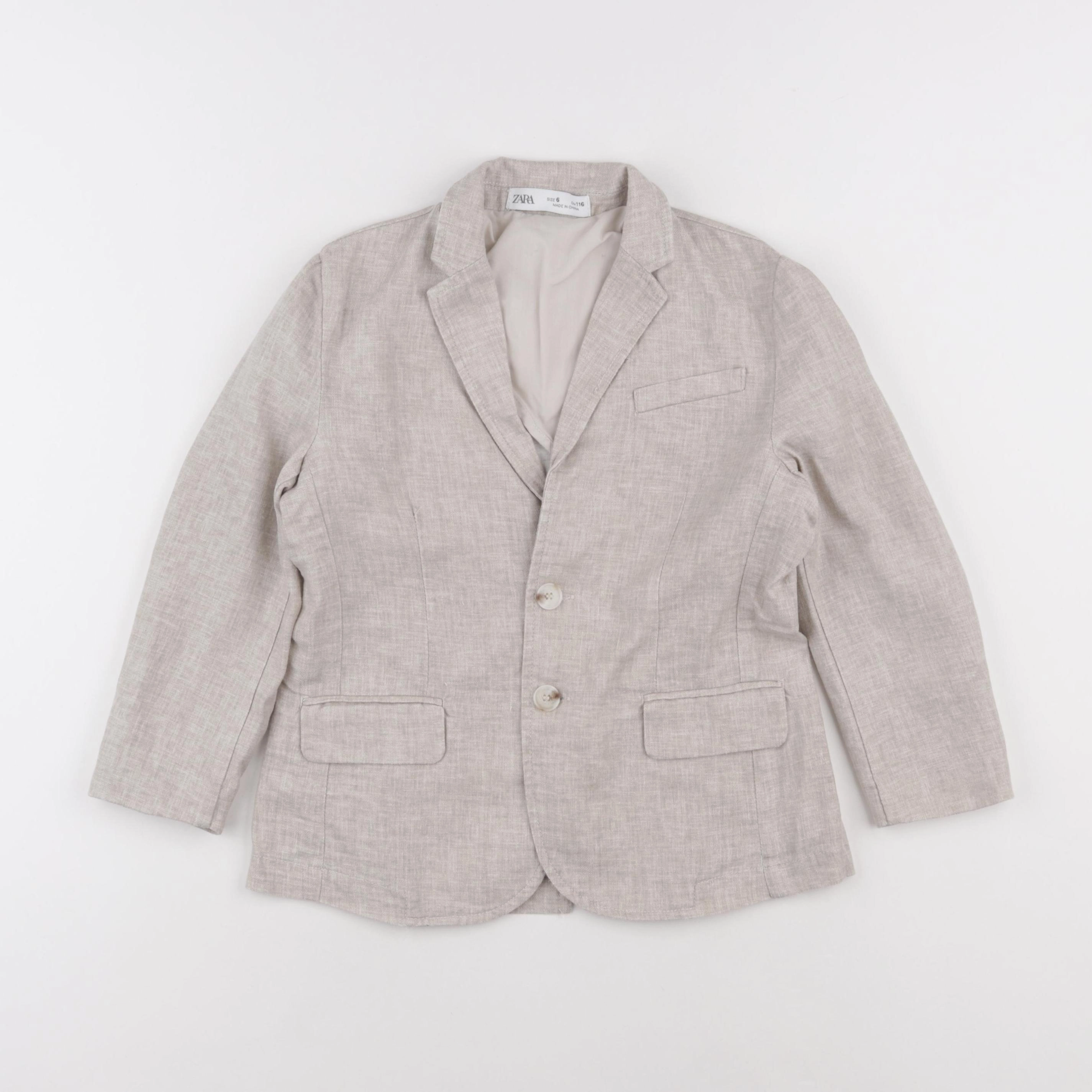 Zara - veste beige - 6 ans