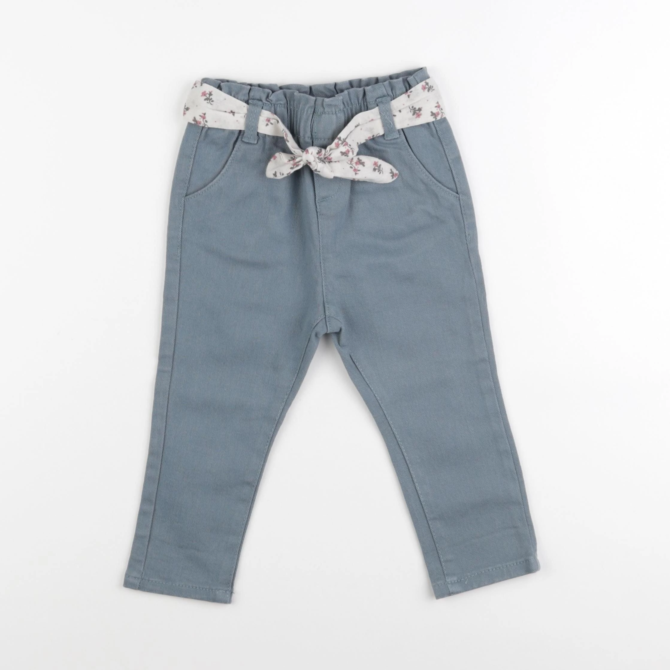 Vertbaudet - pantalon bleu - 18 mois