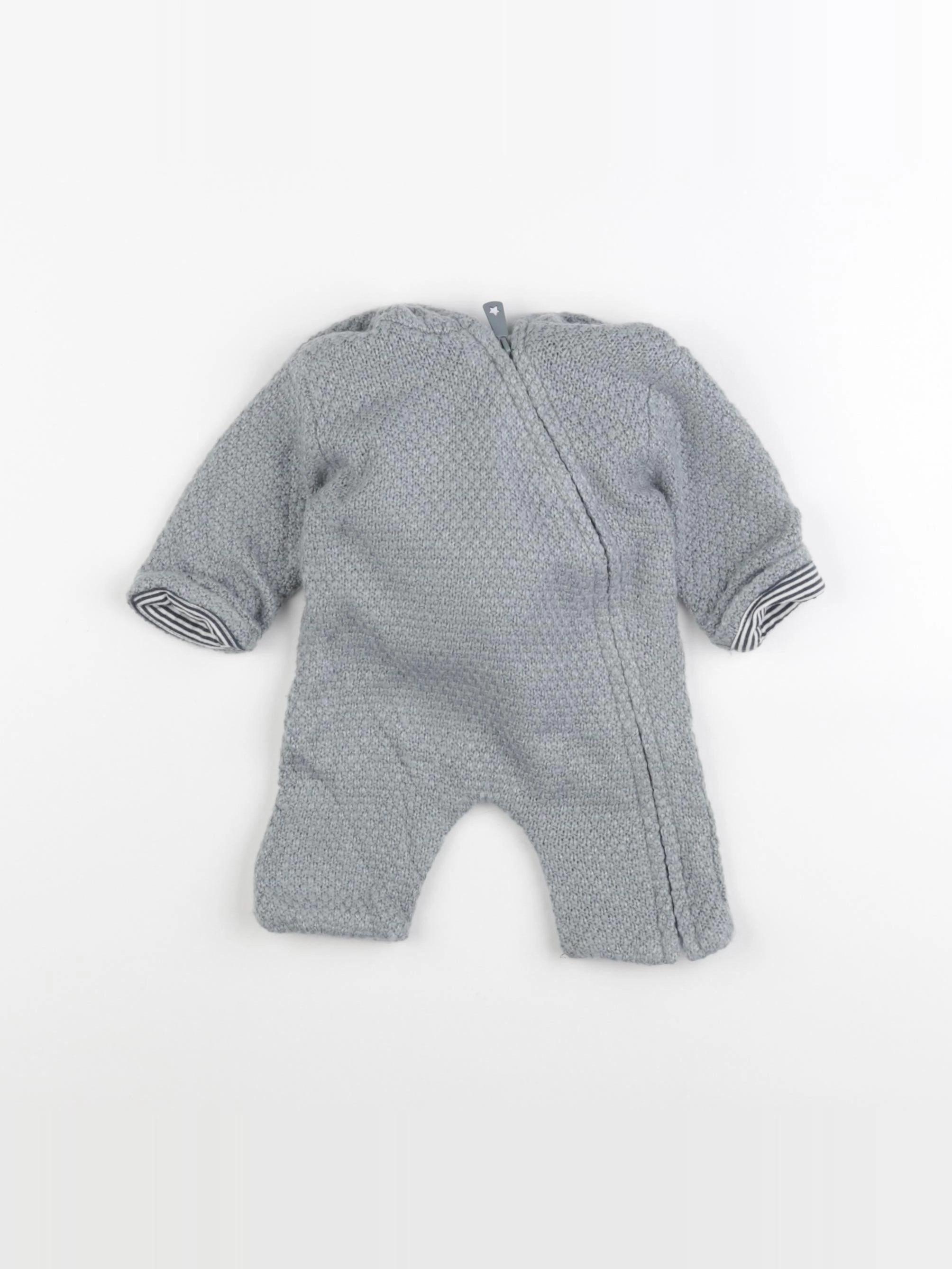 Vertbaudet - combinaison bleu - 1 mois