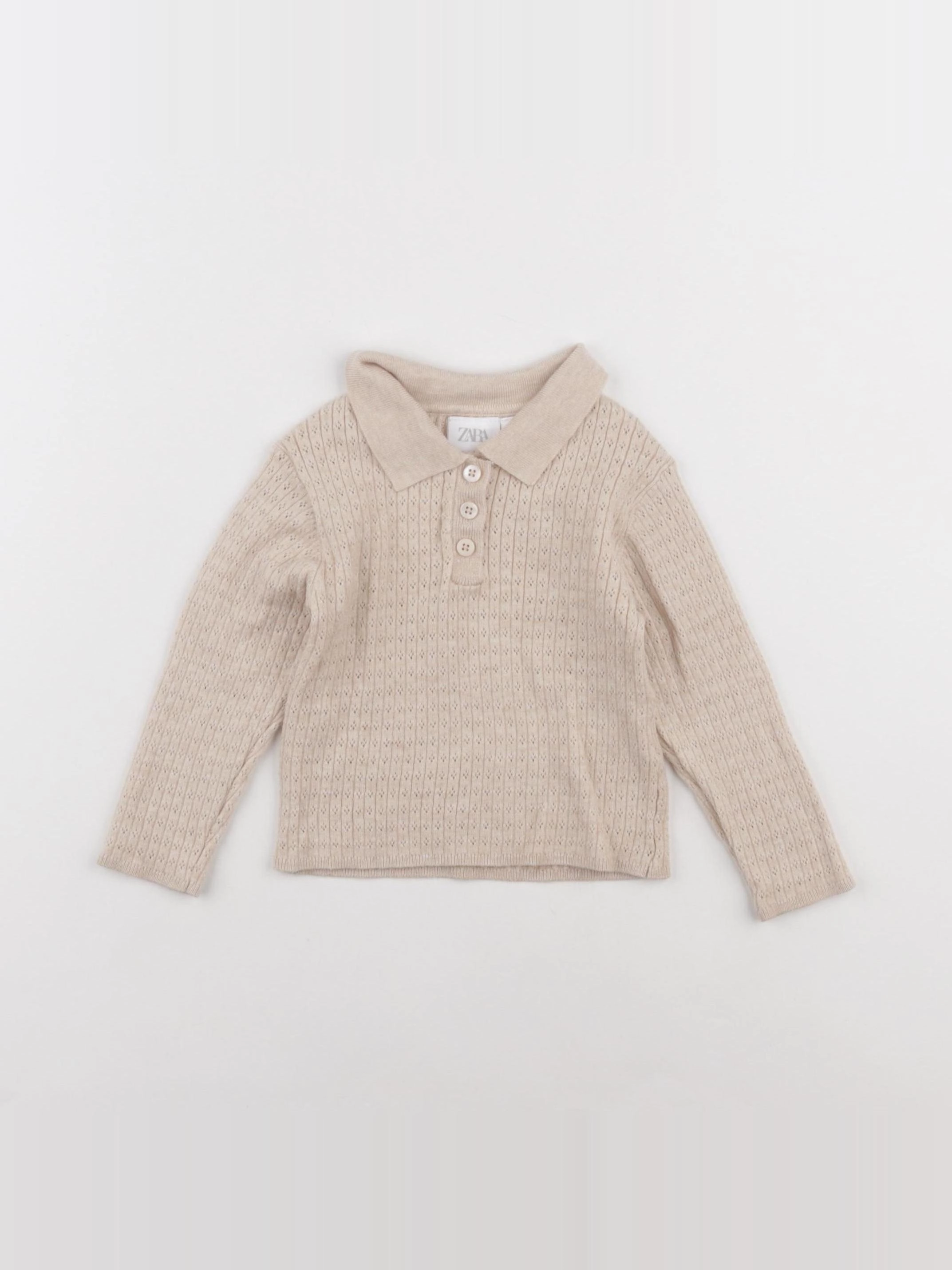 Zara - pull beige - 18 mois