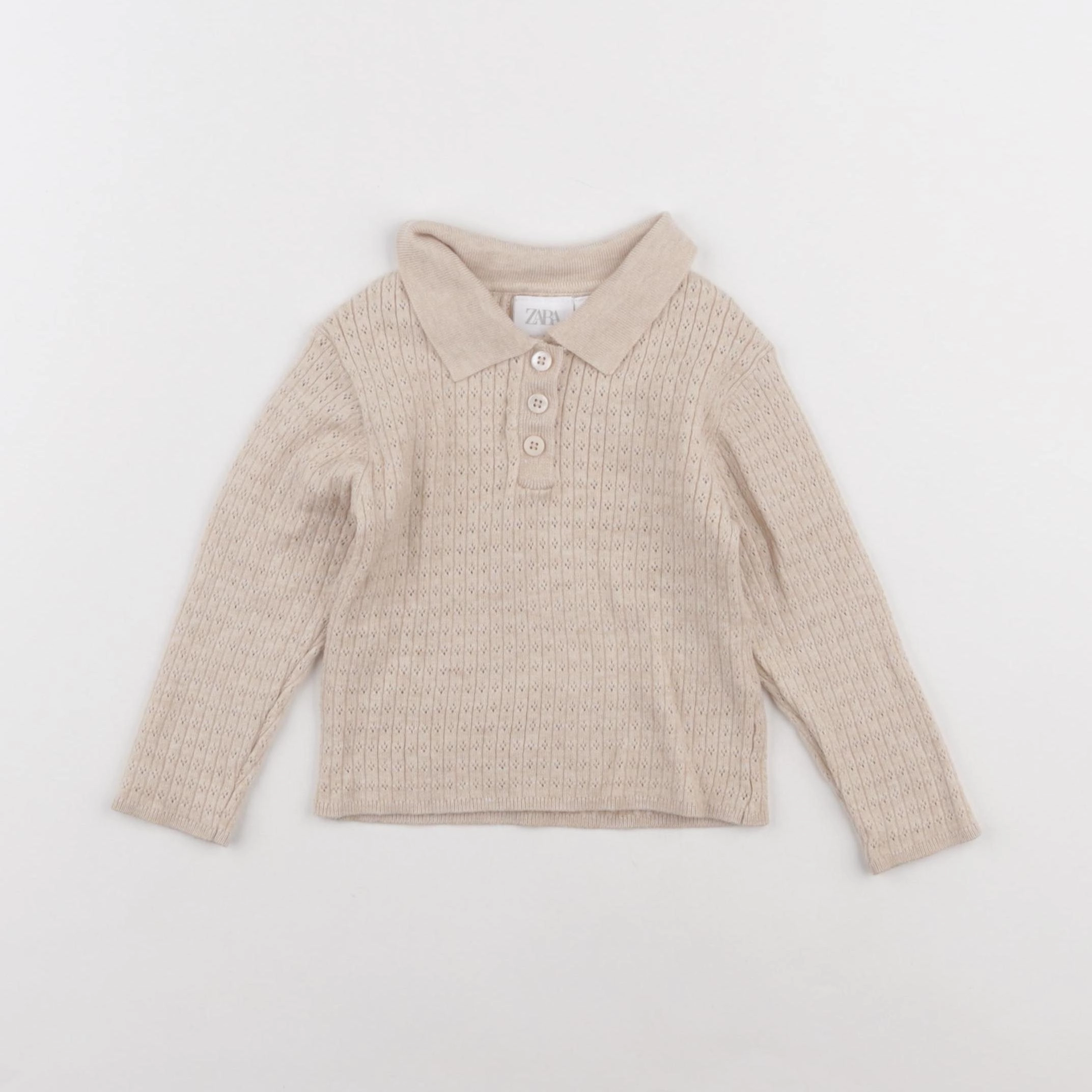 Zara - pull beige - 18 mois